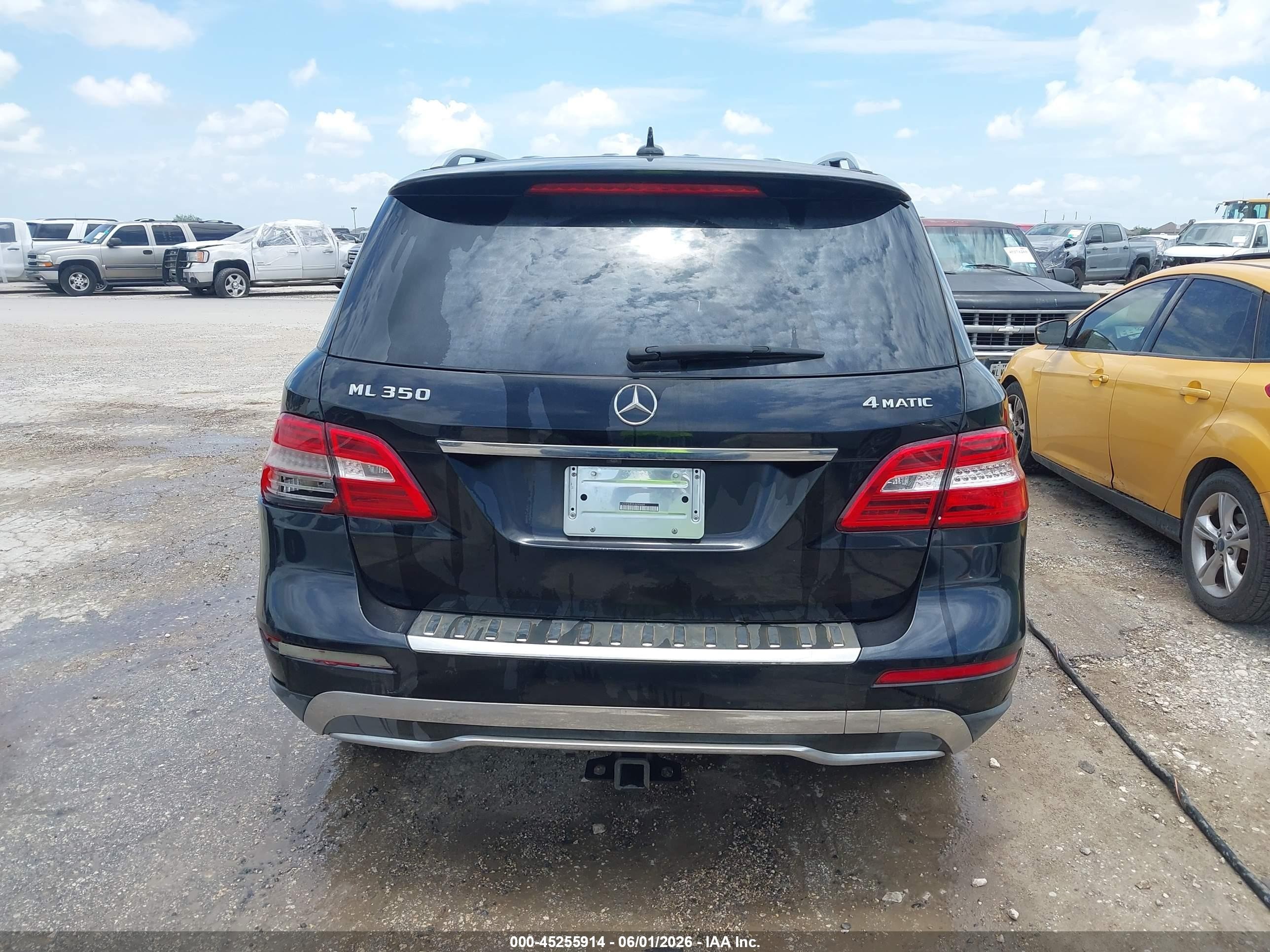 2015 Mercedes-benz Ml 350 4matic Black vin: 4JGDA5HB3FA490689