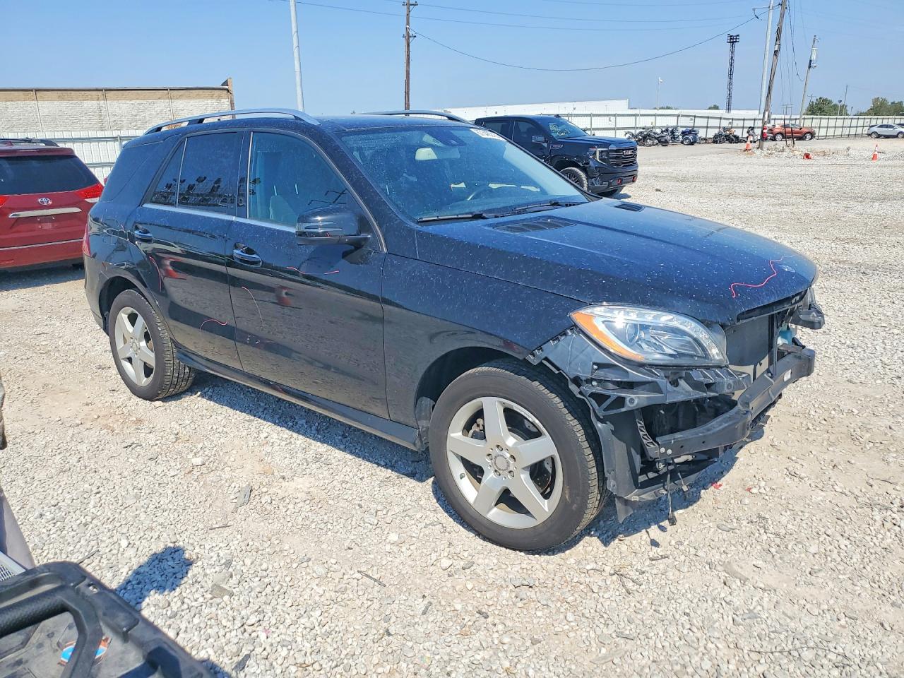 2015 Mercedes-benz Ml 350 4matic Black vin: 4JGDA5HB3FA559476