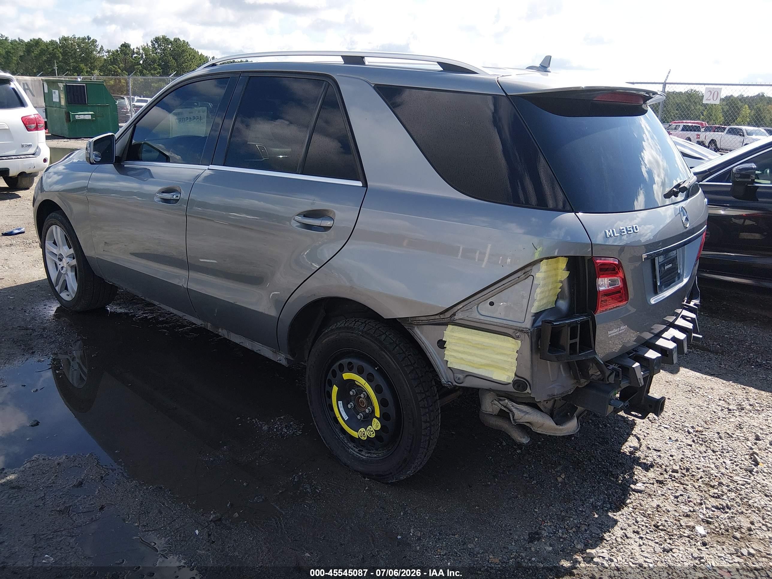 2015 Mercedes-benz Ml 350 4matic Gray vin: 4JGDA5HB3FA561471