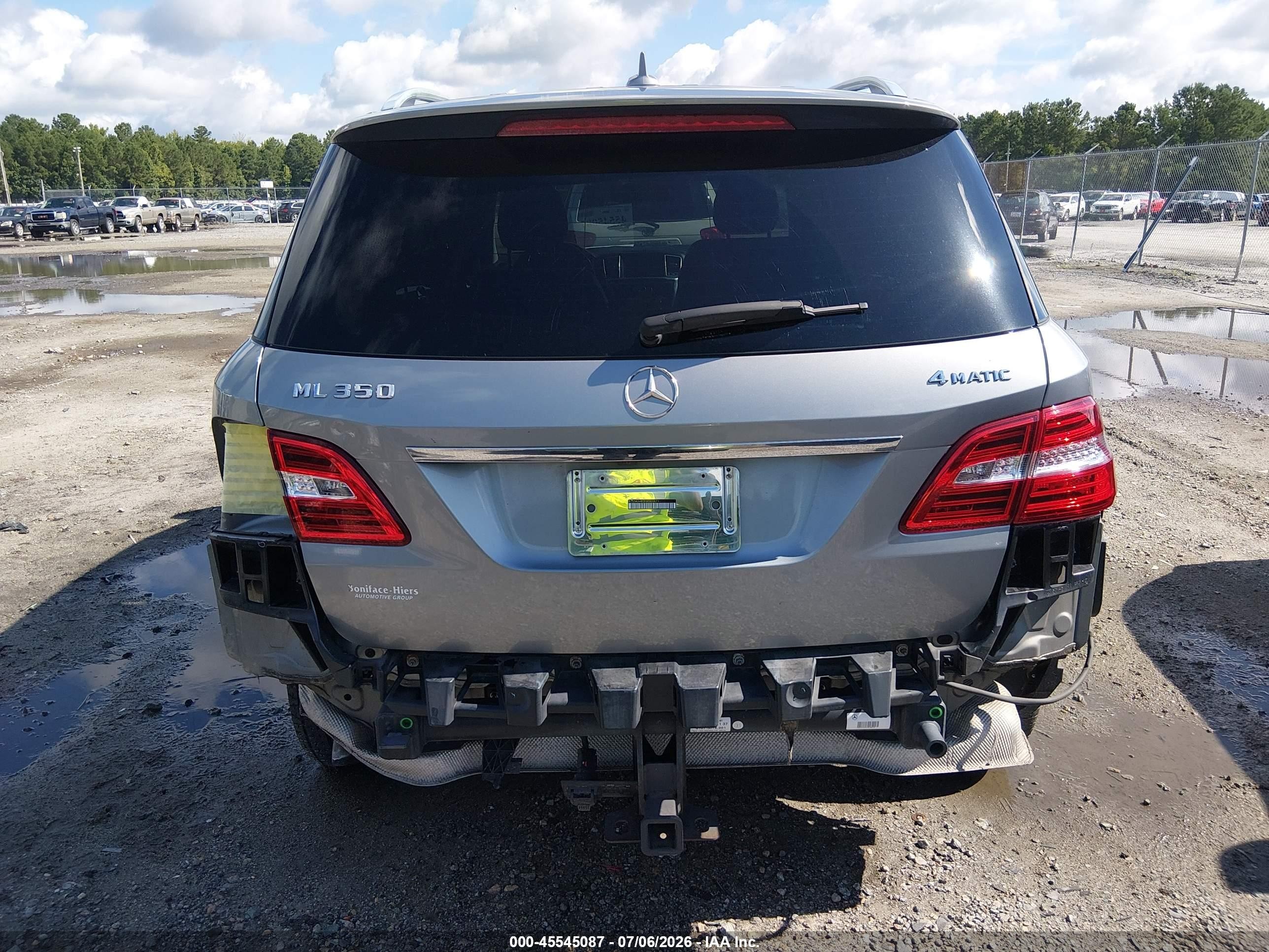 2015 Mercedes-benz Ml 350 4matic Gray vin: 4JGDA5HB3FA561471