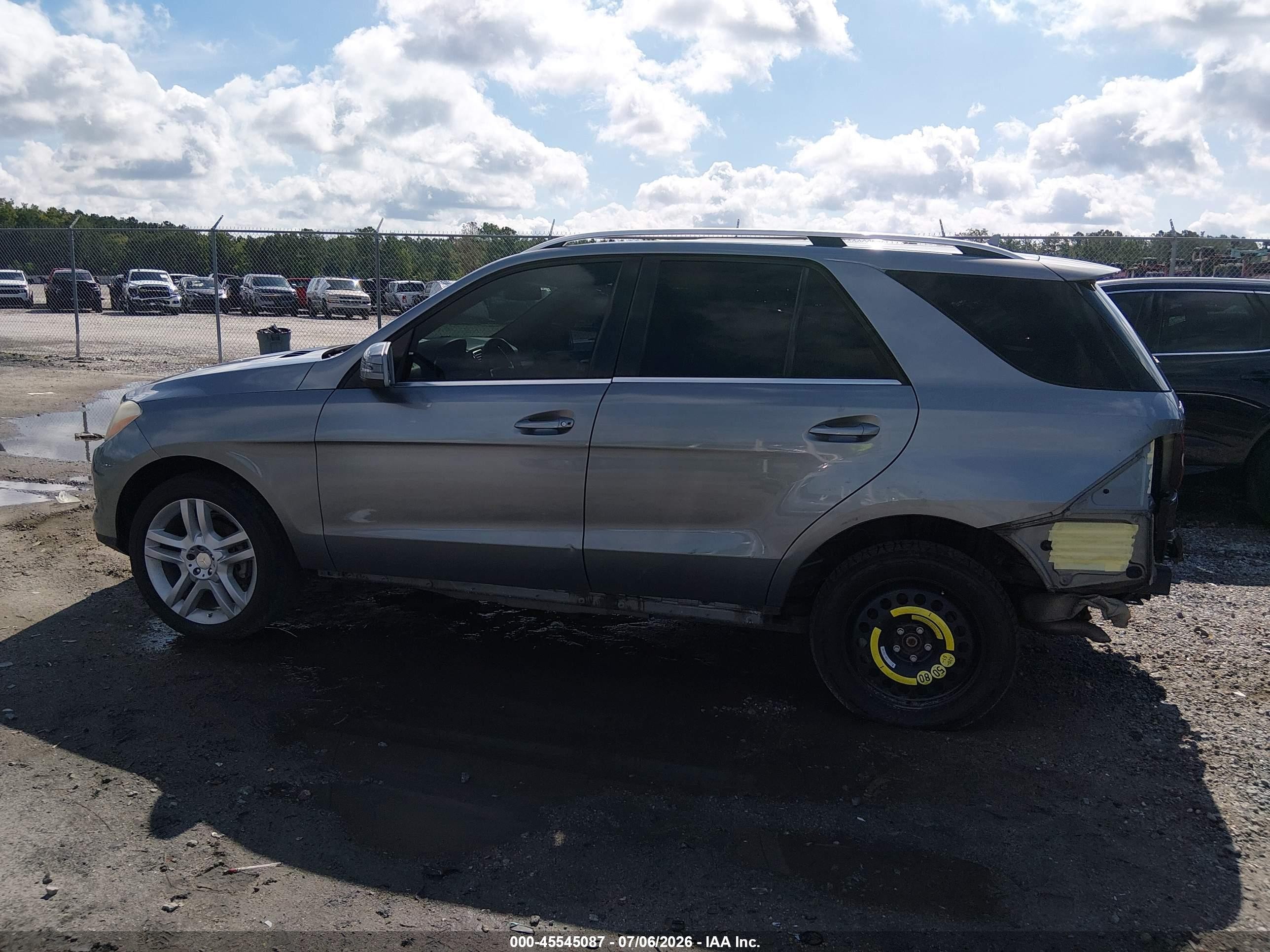 2015 Mercedes-benz Ml 350 4matic Gray vin: 4JGDA5HB3FA561471