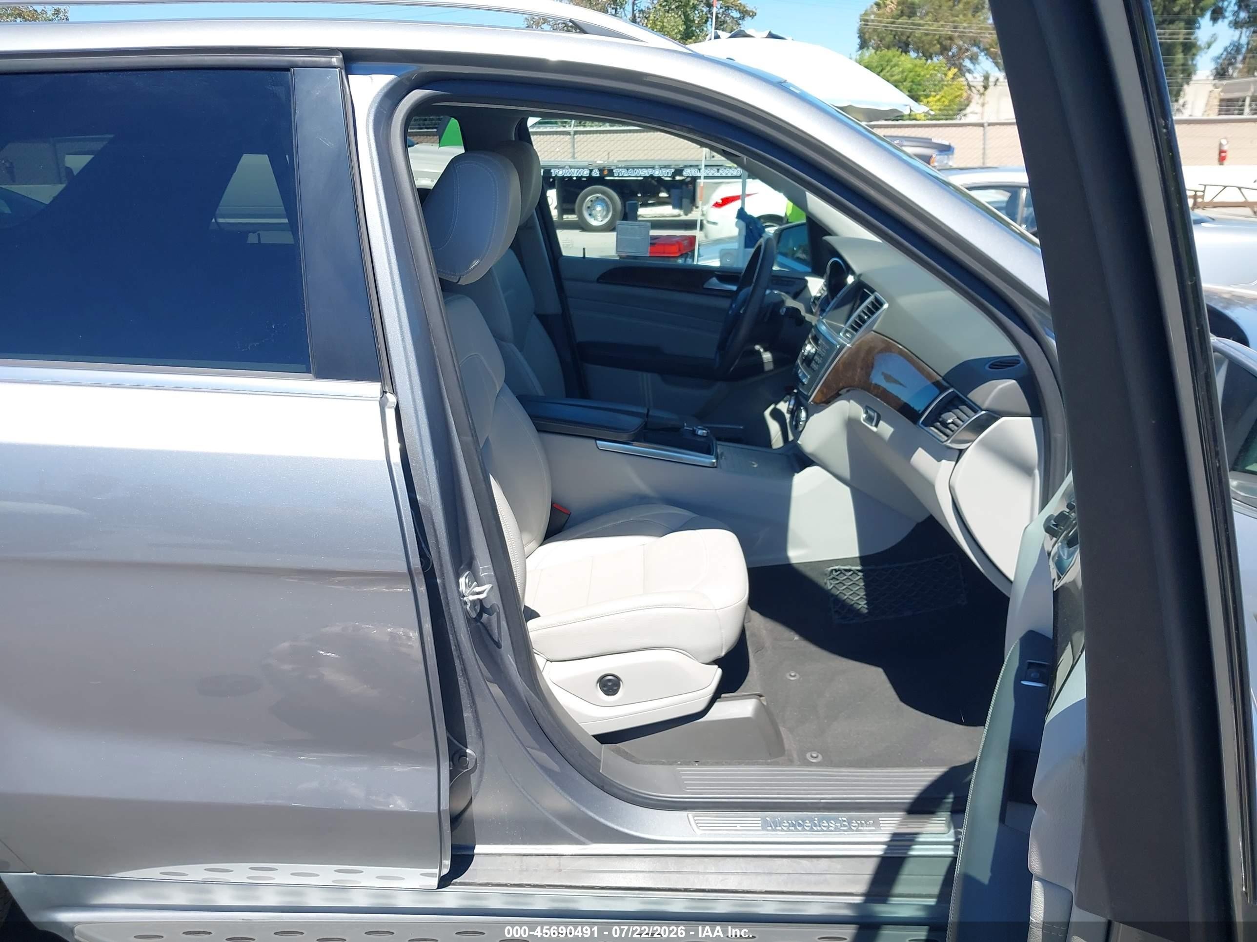 2012 Mercedes-benz Ml 350 4matic Gray vin: 4JGDA5HB4CA002555