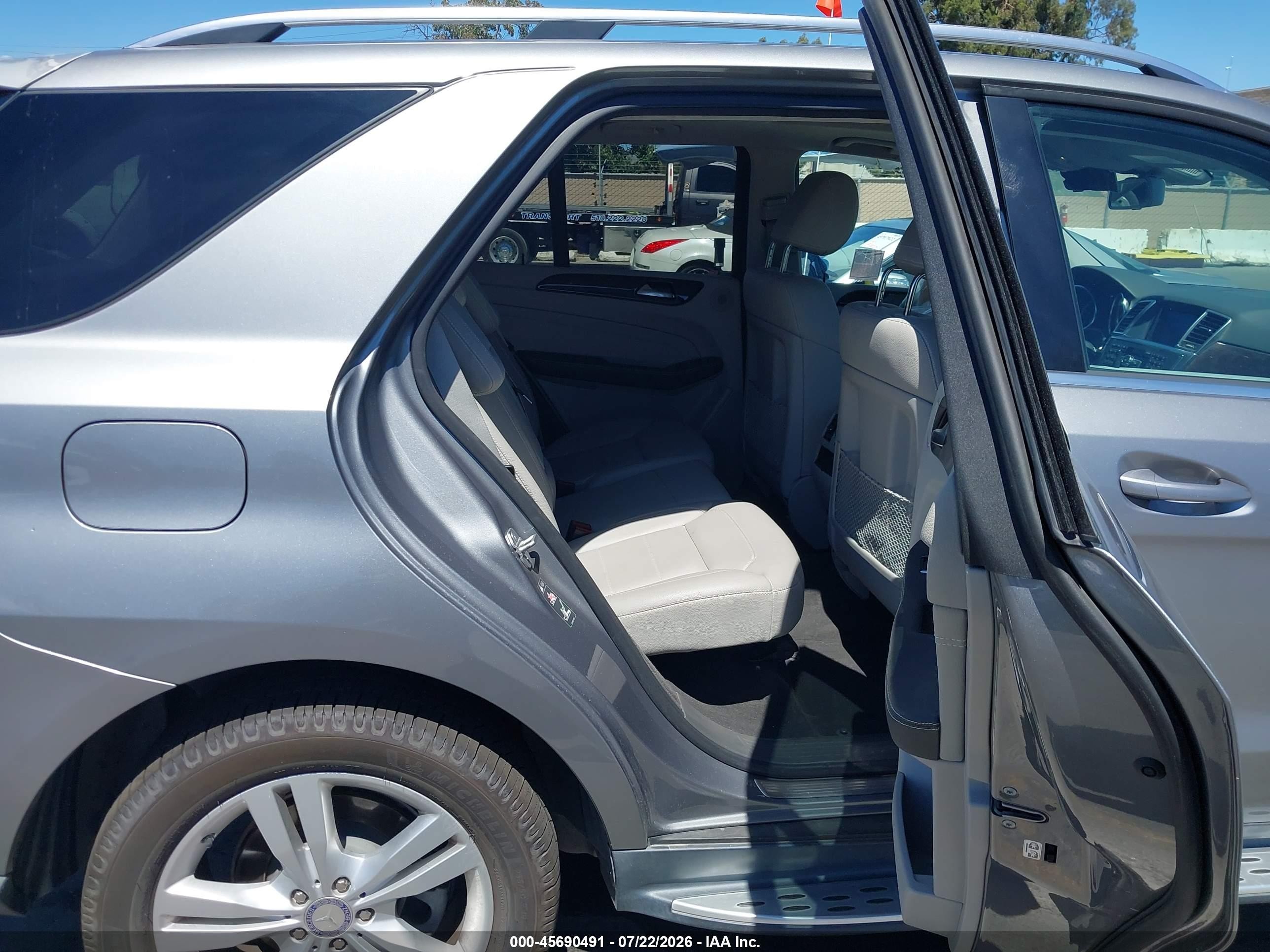 2012 Mercedes-benz Ml 350 4matic Gray vin: 4JGDA5HB4CA002555