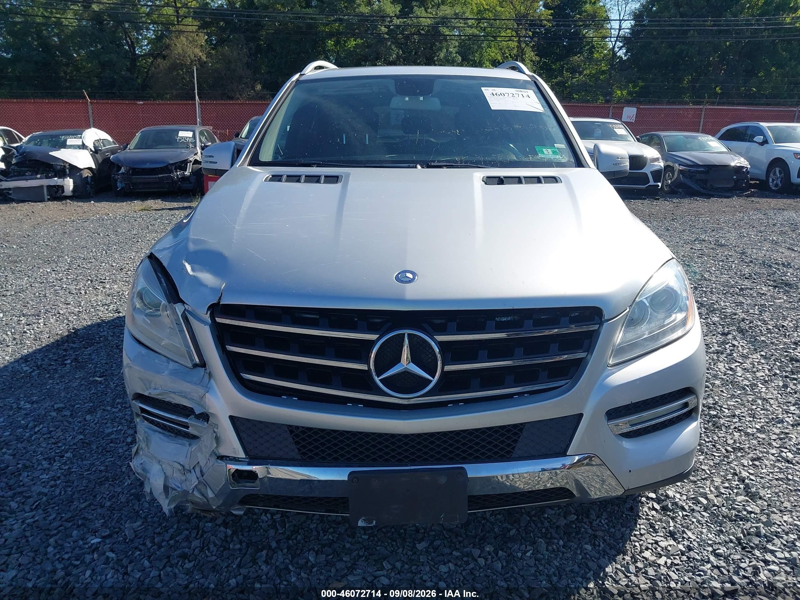 2012 Mercedes-benz Ml 350 4matic Silver vin: 4JGDA5HB4CA004211
