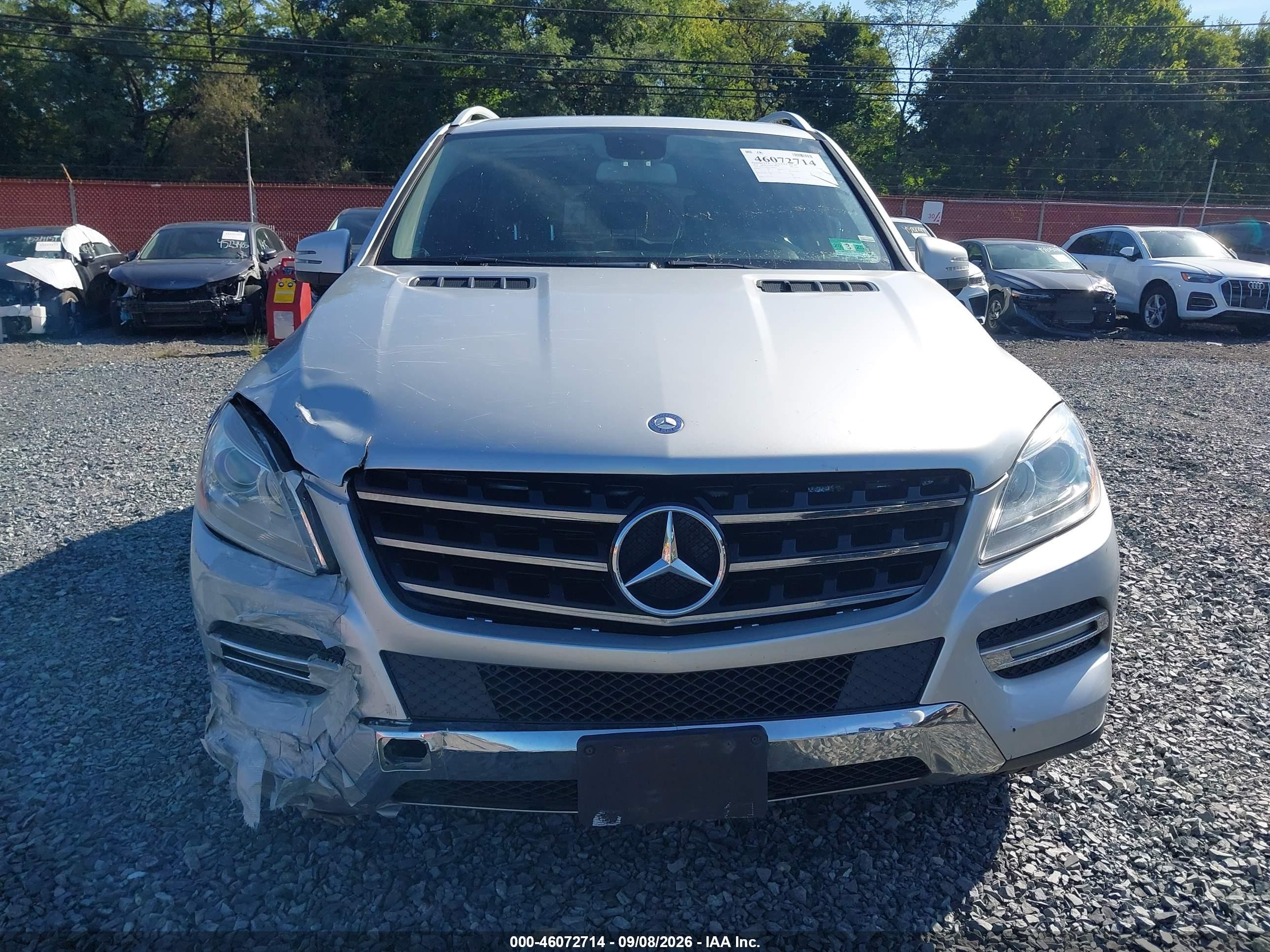 2012 Mercedes-benz Ml 350 4matic Silver vin: 4JGDA5HB4CA004211
