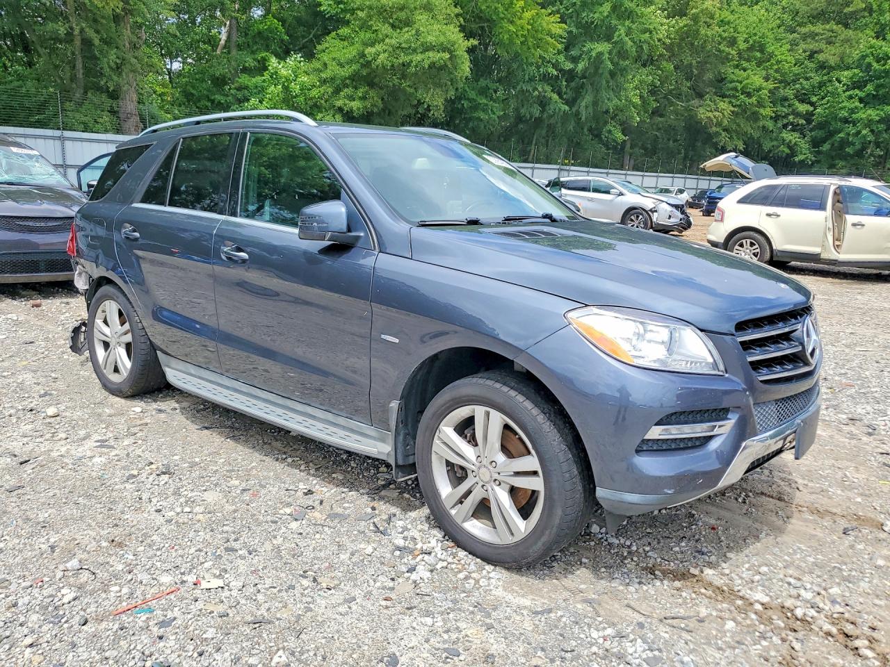2012 Mercedes-benz Ml 350 4matic Charcoal vin: 4JGDA5HB4CA006850