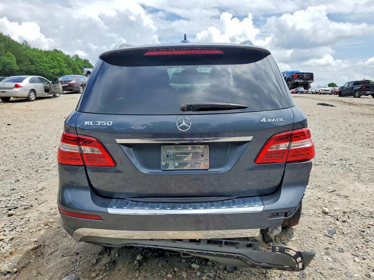 2012 Mercedes-benz Ml 350 4matic Charcoal vin: 4JGDA5HB4CA006850
