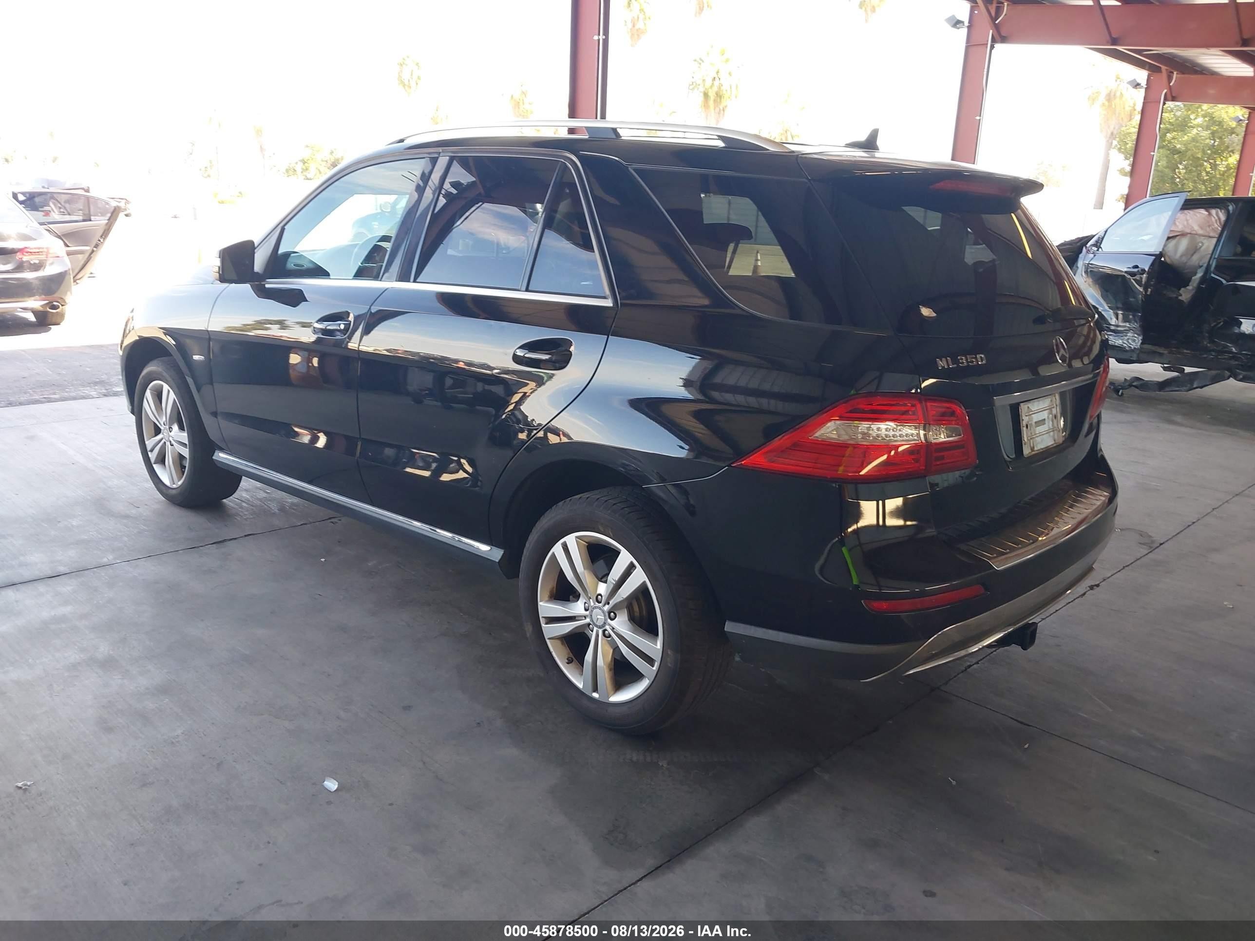 2012 Mercedes-benz Ml 350 4matic Черный vin: 4JGDA5HB4CA026838