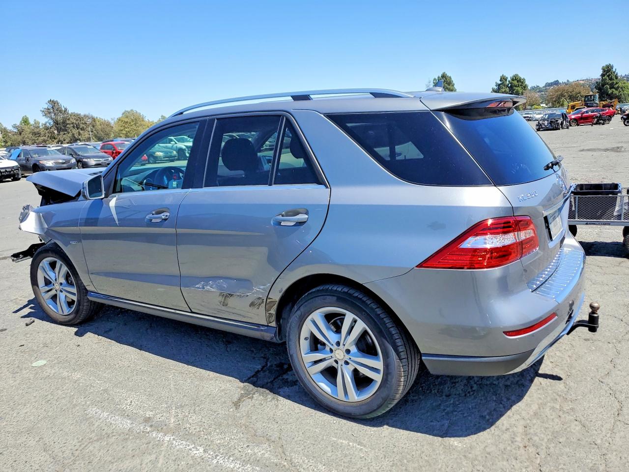 2012 Mercedes-benz Ml 350 4matic Silver vin: 4JGDA5HB4CA028489