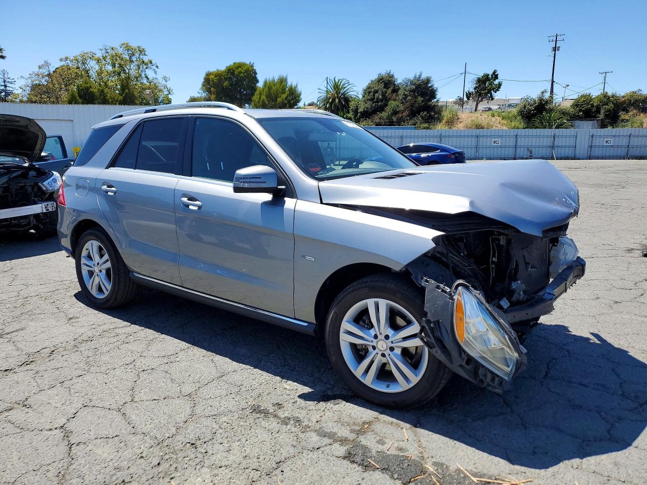 2012 Mercedes-benz Ml 350 4matic Silver vin: 4JGDA5HB4CA028489
