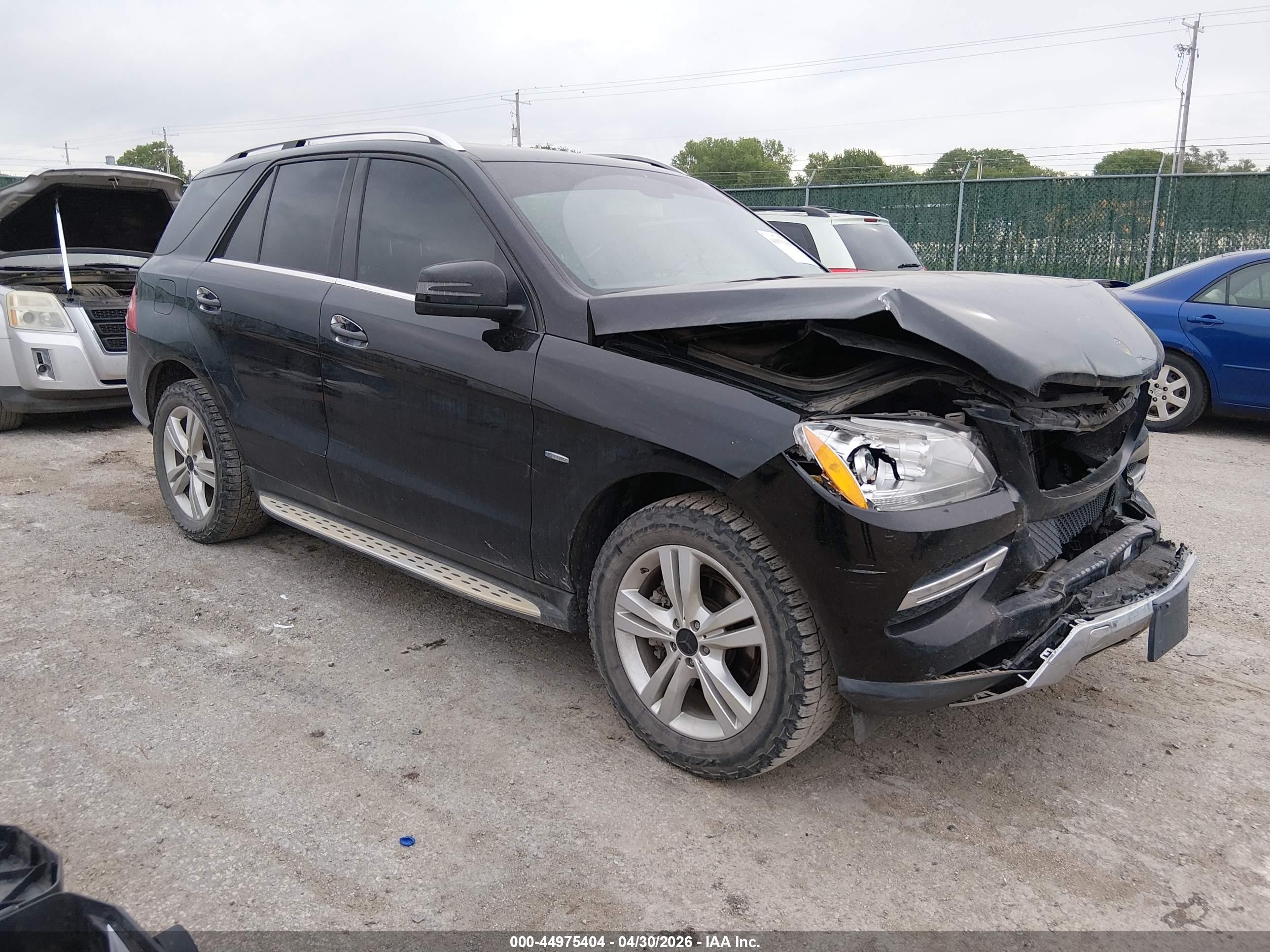 2012 Mercedes-benz Ml 350 4matic Black vin: 4JGDA5HB4CA034745