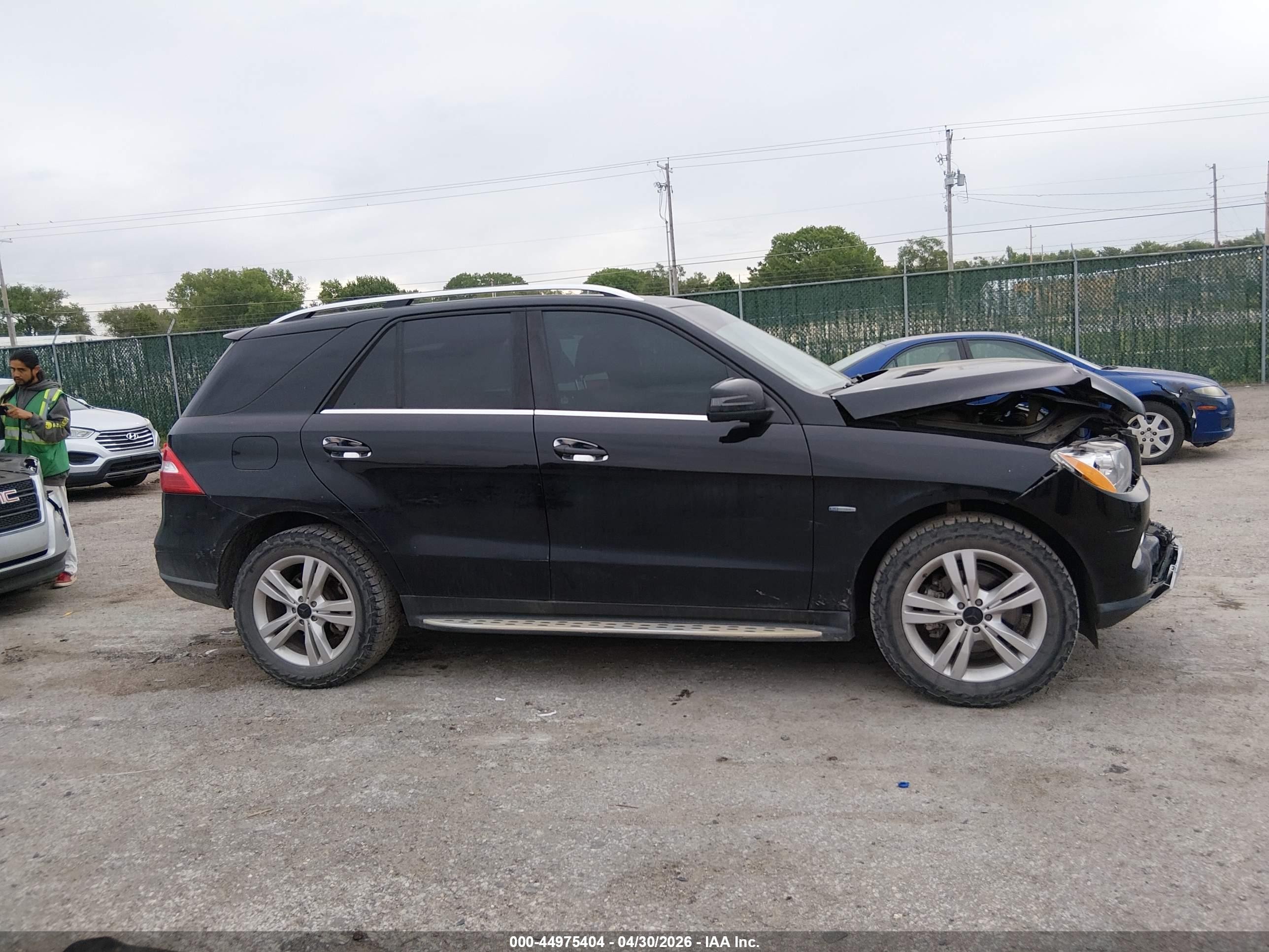 2012 Mercedes-benz Ml 350 4matic Black vin: 4JGDA5HB4CA034745