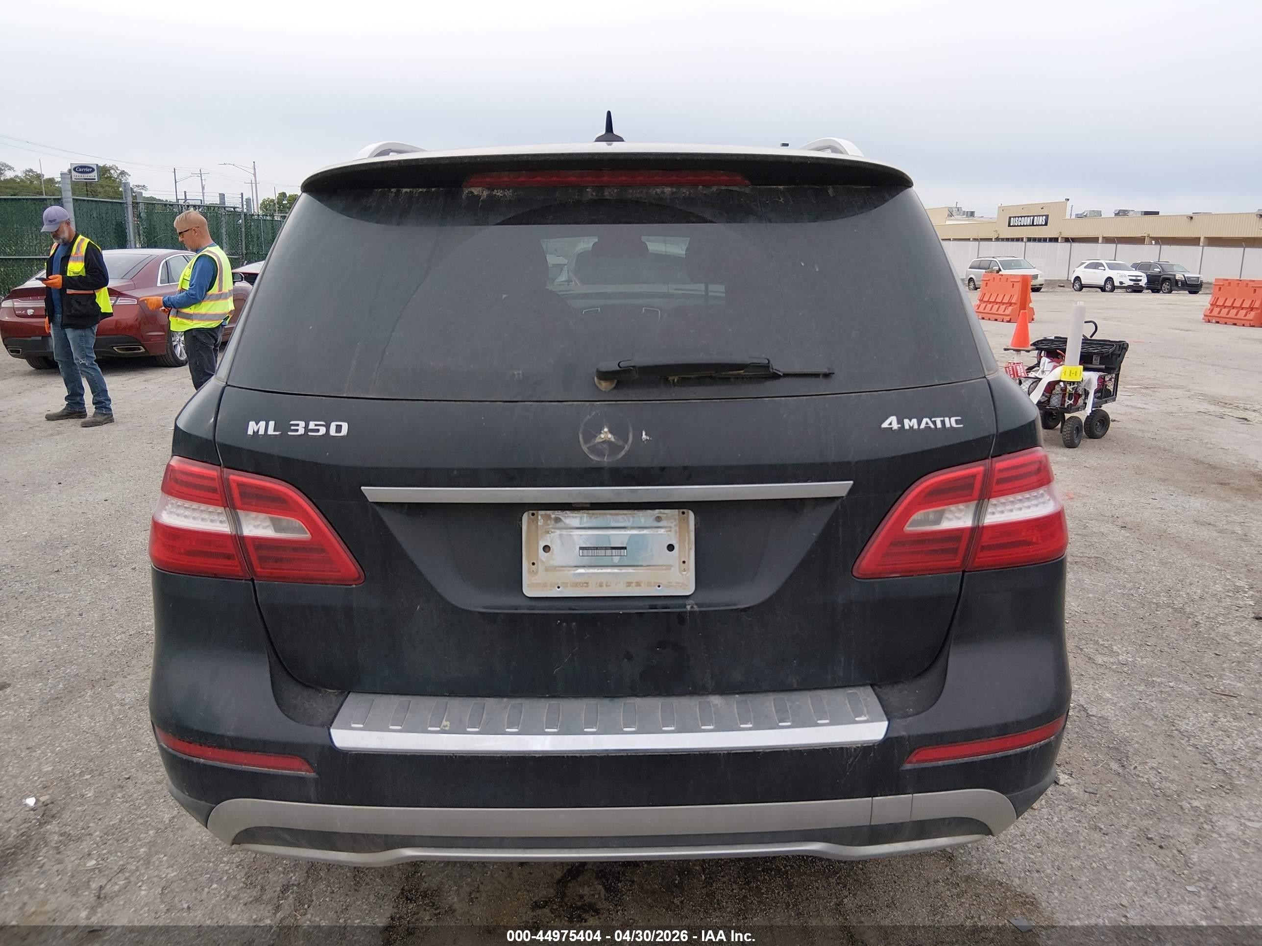 2012 Mercedes-benz Ml 350 4matic Black vin: 4JGDA5HB4CA034745