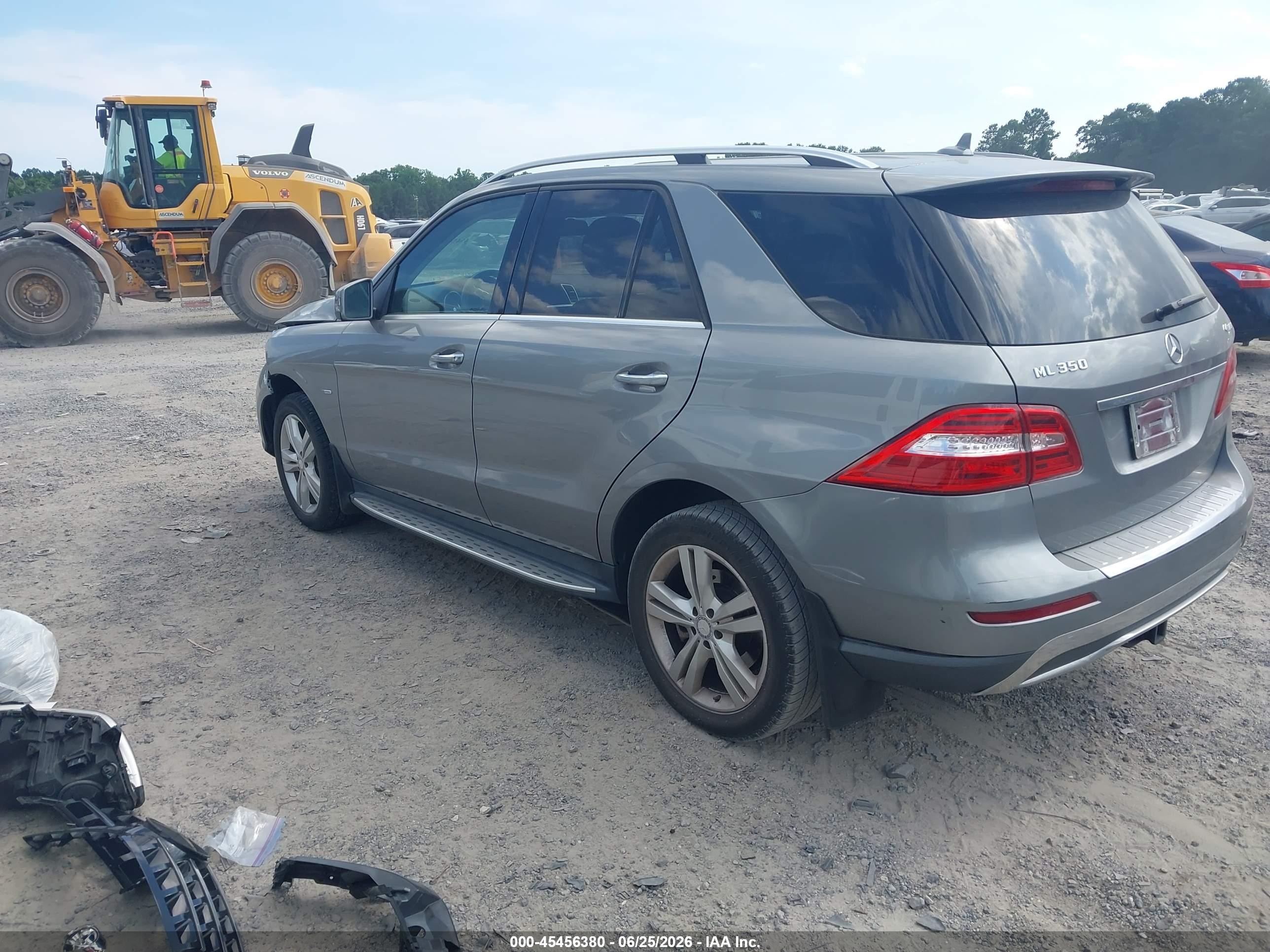 2012 Mercedes-benz Ml 350 4matic Gray vin: 4JGDA5HB4CA067096