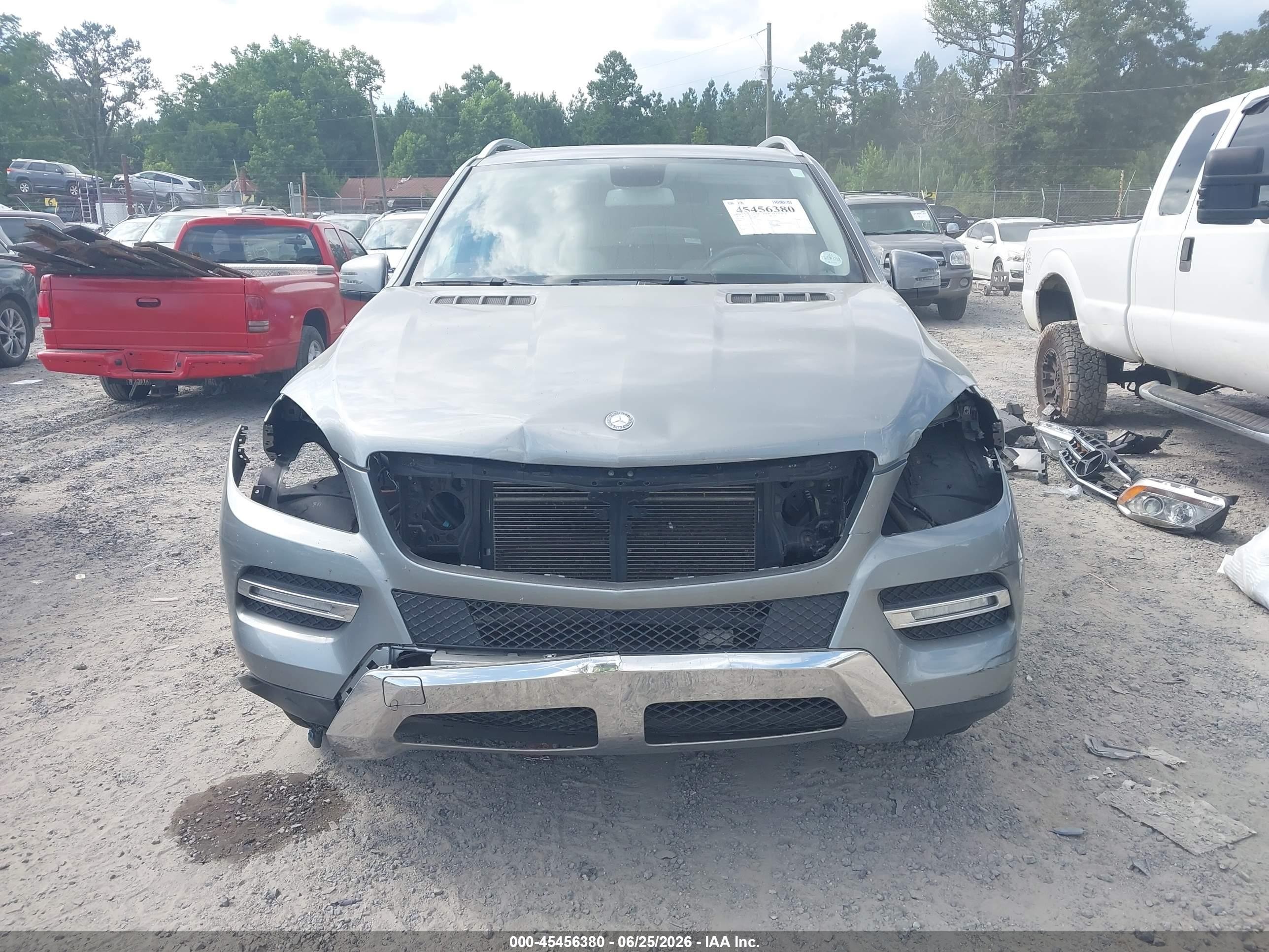 2012 Mercedes-benz Ml 350 4matic Gray vin: 4JGDA5HB4CA067096