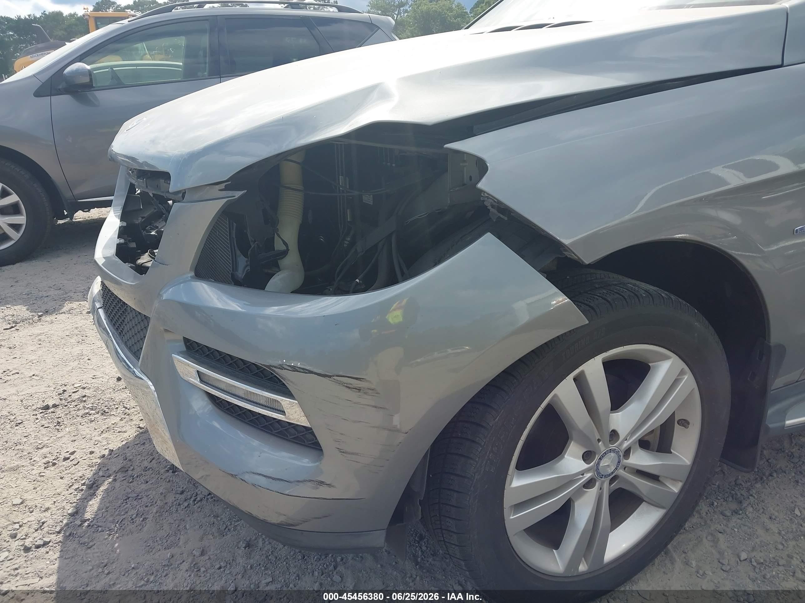 2012 Mercedes-benz Ml 350 4matic Gray vin: 4JGDA5HB4CA067096