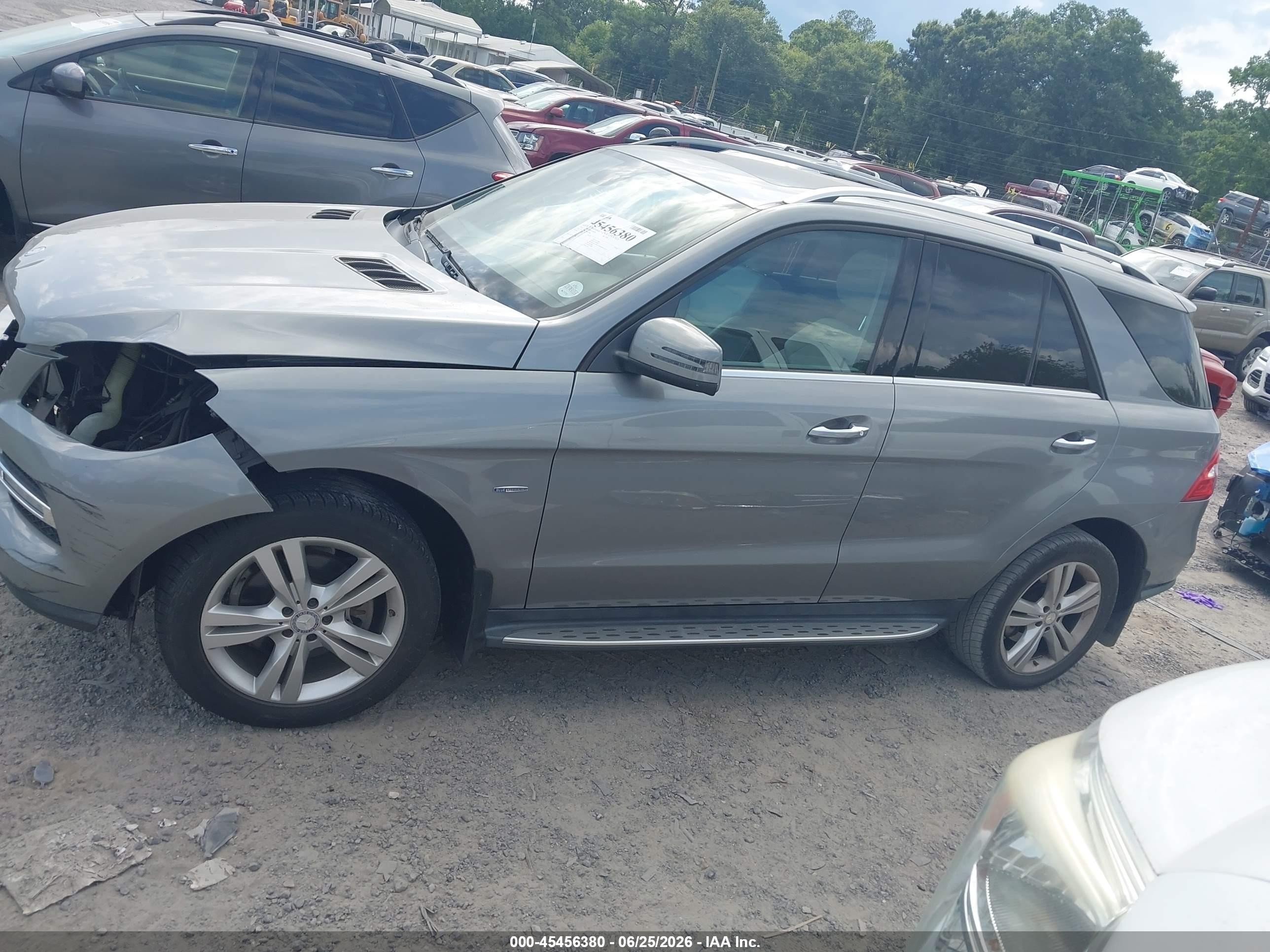 2012 Mercedes-benz Ml 350 4matic Gray vin: 4JGDA5HB4CA067096