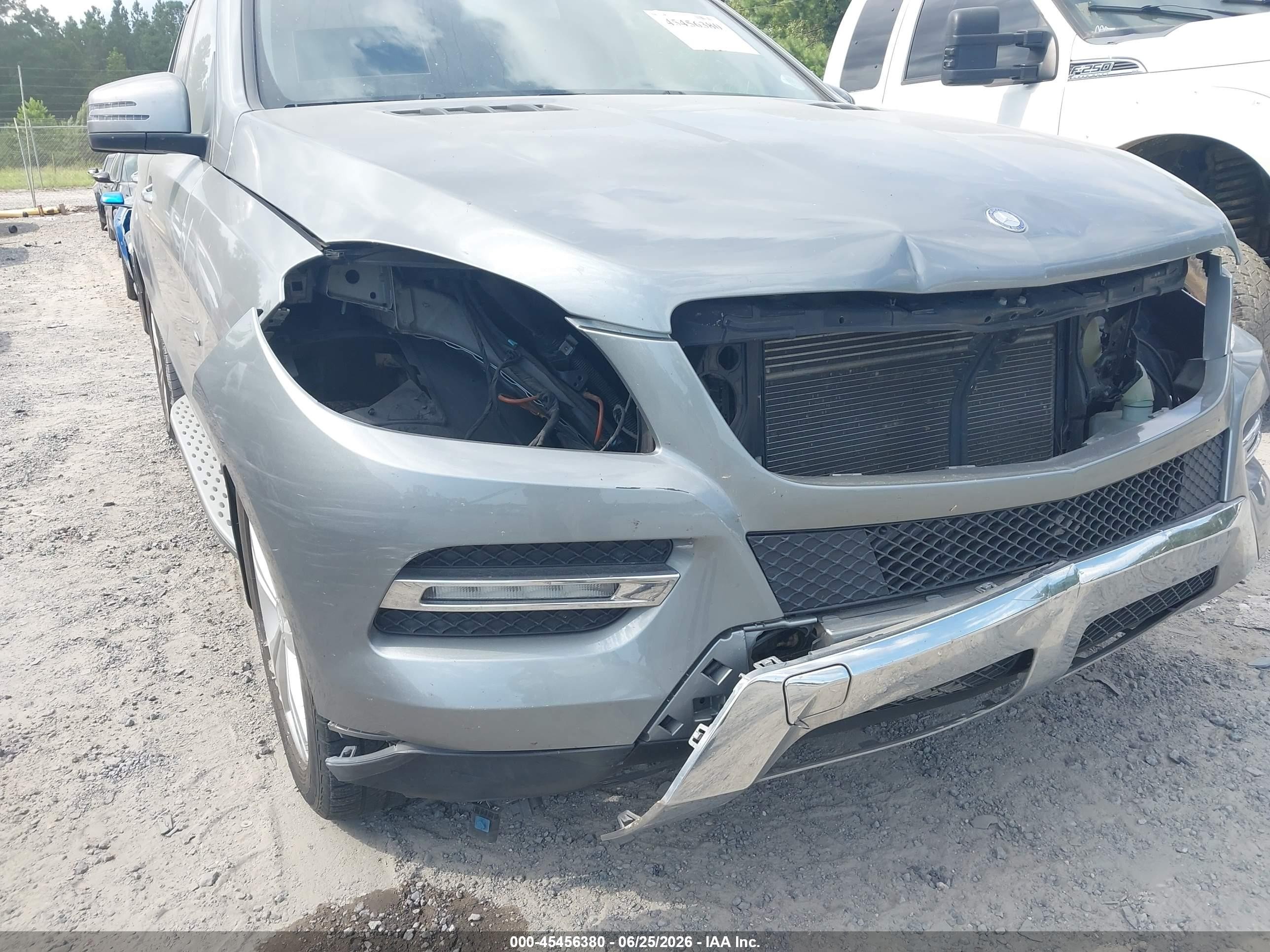 2012 Mercedes-benz Ml 350 4matic Gray vin: 4JGDA5HB4CA067096