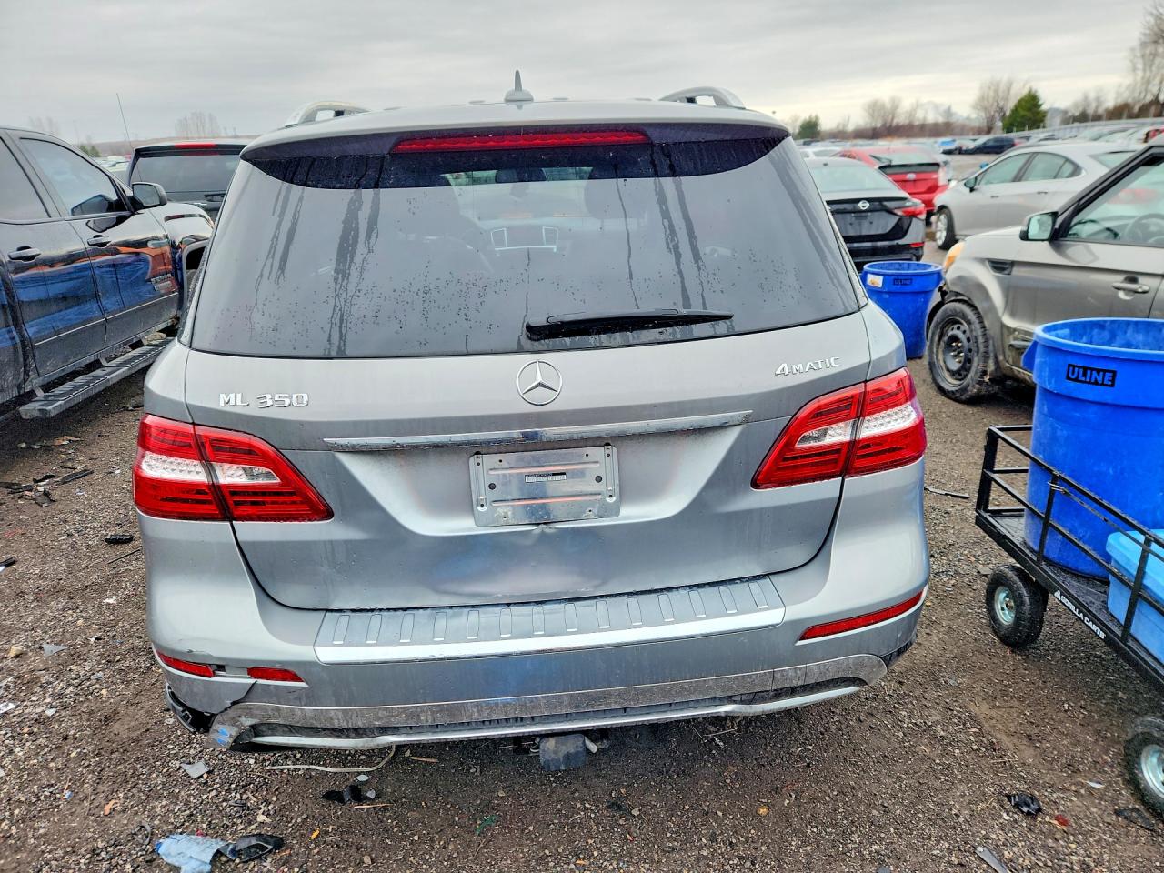2012 Mercedes-benz Ml 350 4matic Серый vin: 4JGDA5HB4CA088529