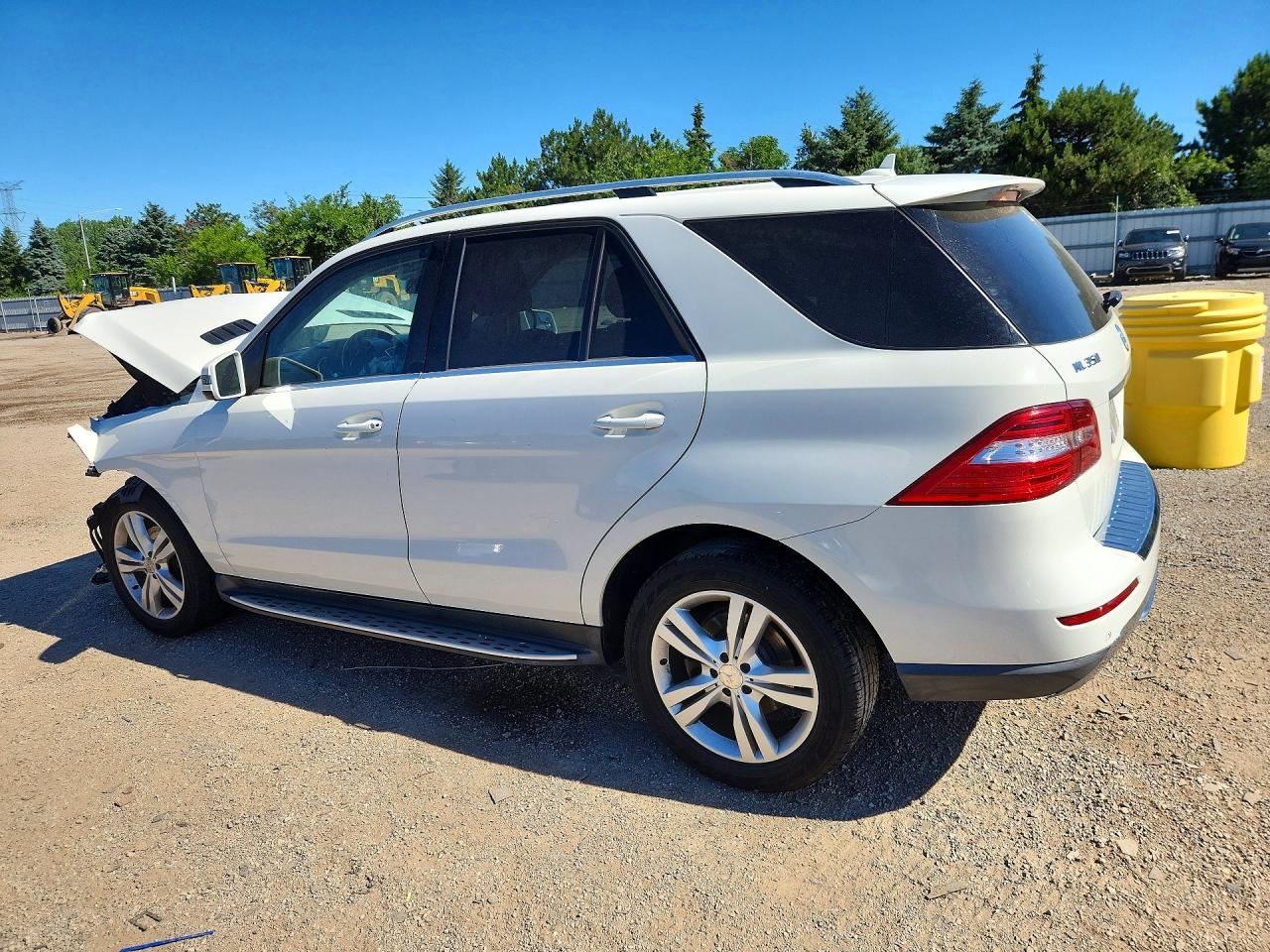 2013 Mercedes-benz Ml 350 4matic White vin: 4JGDA5HB4DA206984