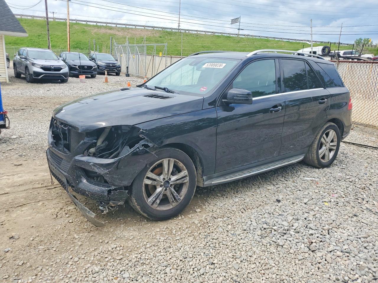 2013 Mercedes-benz Ml 350 4matic Black vin: 4JGDA5HB4DA227589