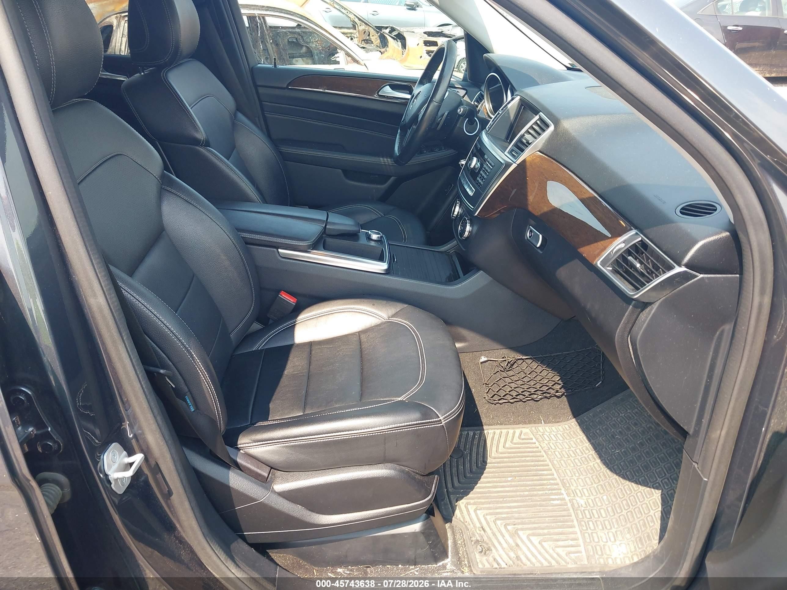 2014 Mercedes-benz Ml 350 4matic Gray vin: 4JGDA5HB4EA269617