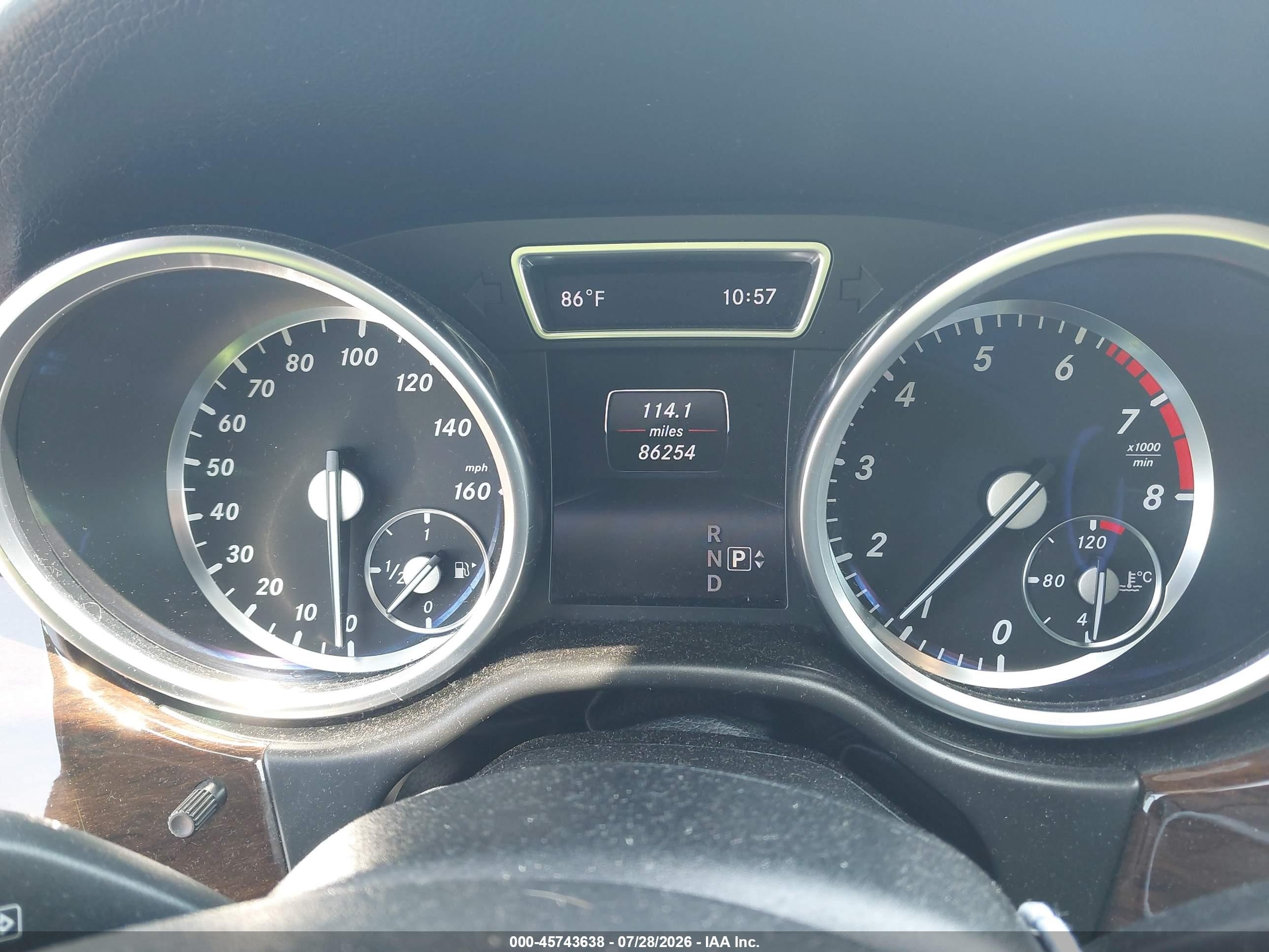 2014 Mercedes-benz Ml 350 4matic Gray vin: 4JGDA5HB4EA269617