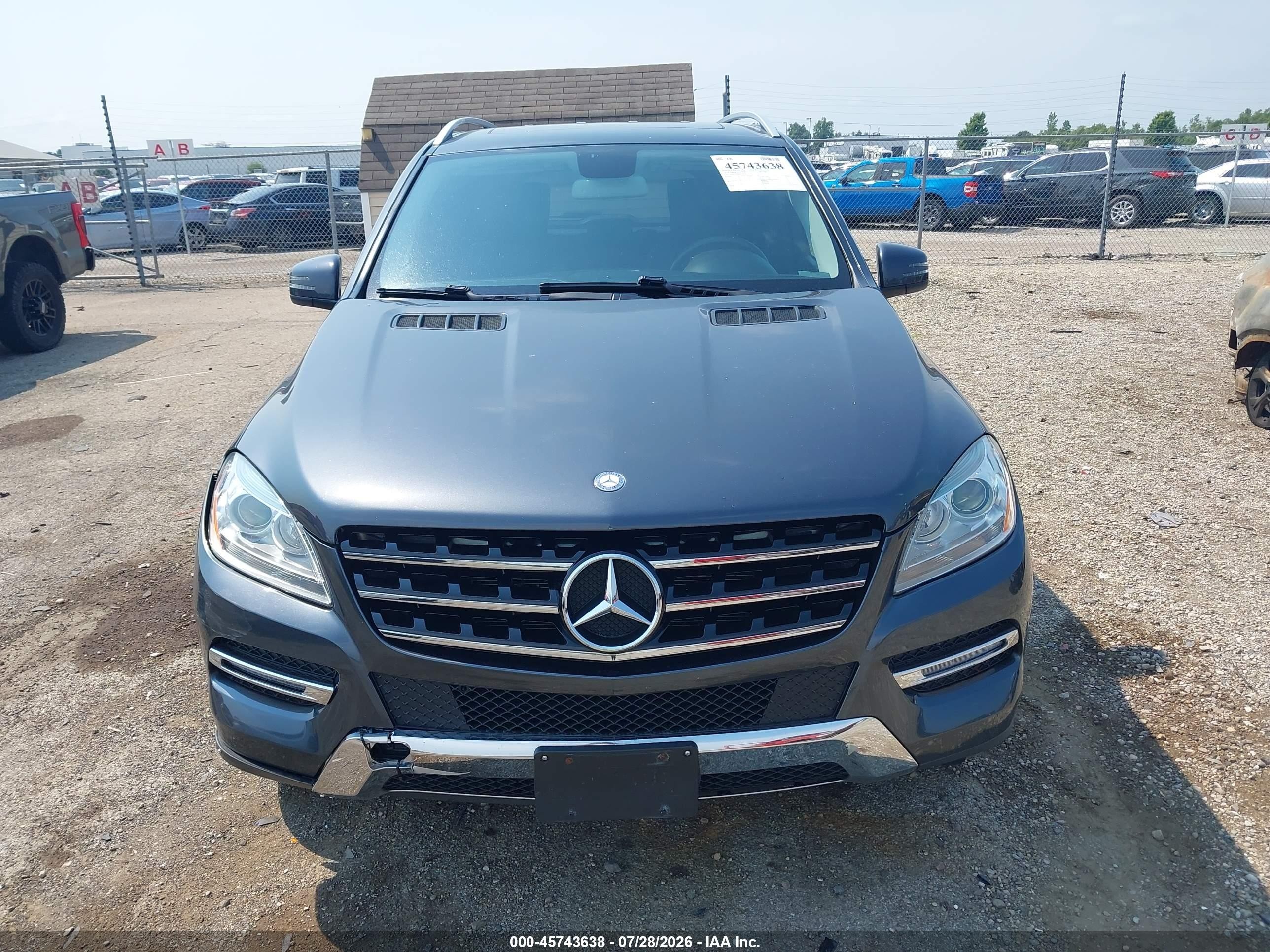 2014 Mercedes-benz Ml 350 4matic Gray vin: 4JGDA5HB4EA269617