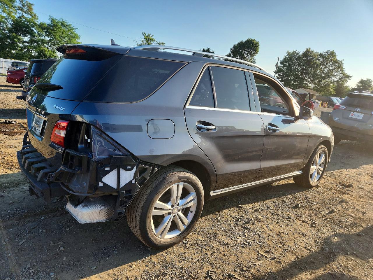 2014 Mercedes-benz Ml 350 4matic Gray vin: 4JGDA5HB4EA323692