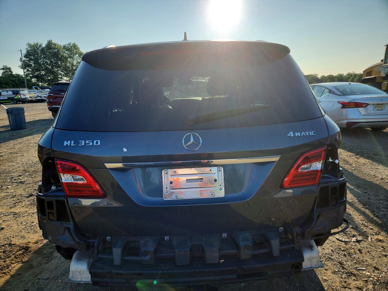 2014 Mercedes-benz Ml 350 4matic Gray vin: 4JGDA5HB4EA323692