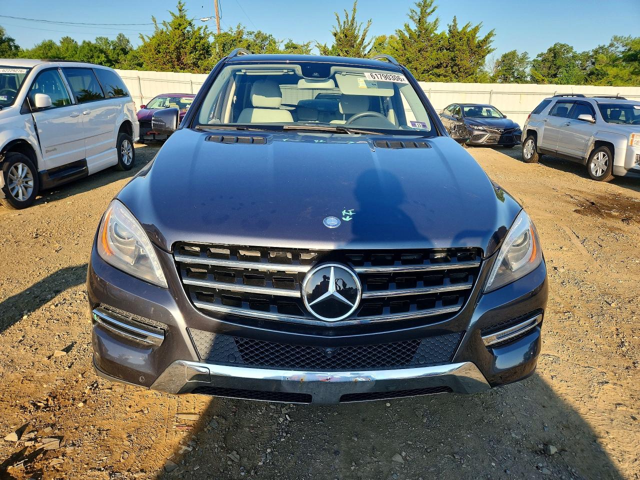 2014 Mercedes-benz Ml 350 4matic Gray vin: 4JGDA5HB4EA323692