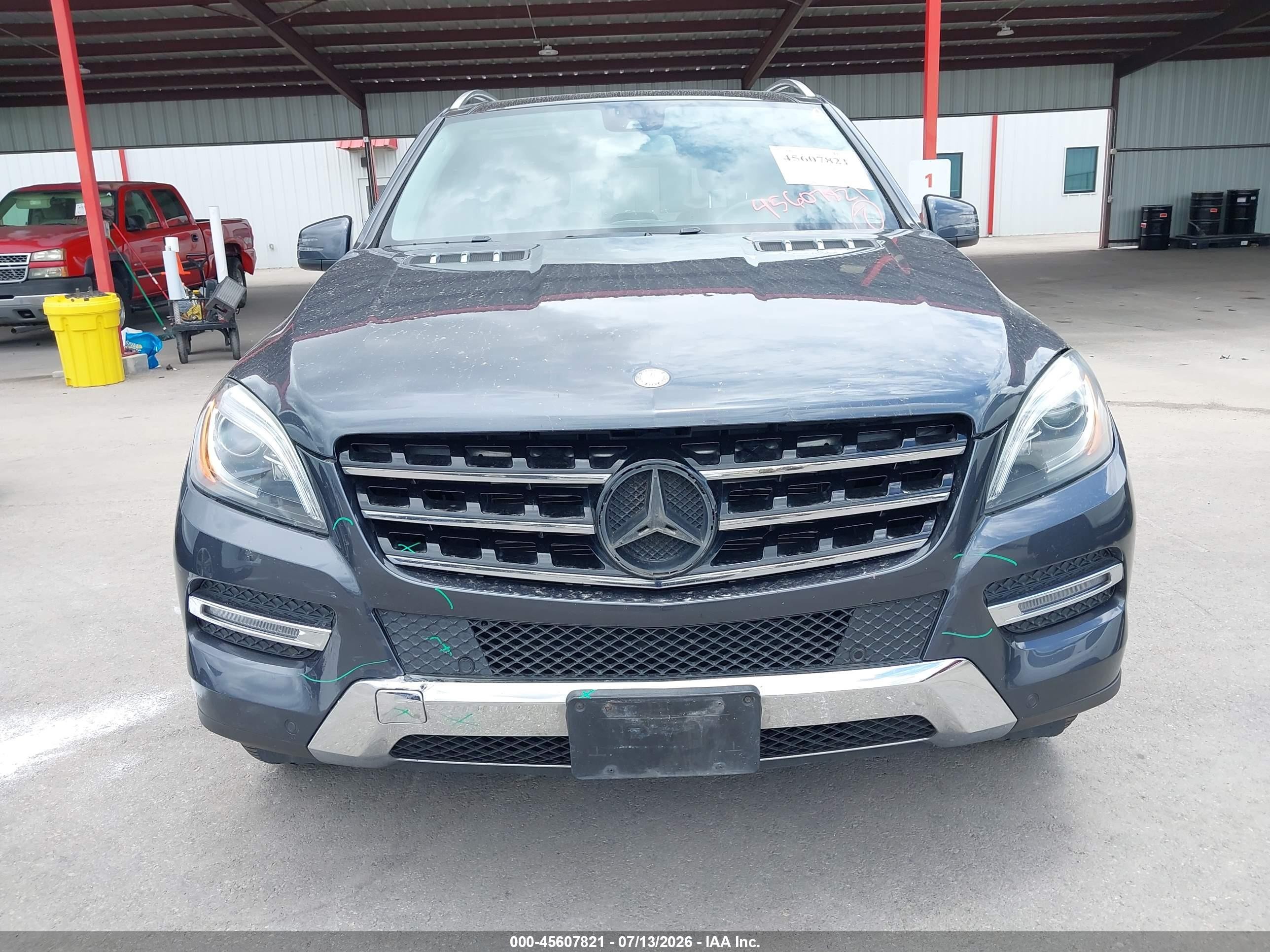 2014 Mercedes-benz Ml 350 4matic Blue vin: 4JGDA5HB4EA332652