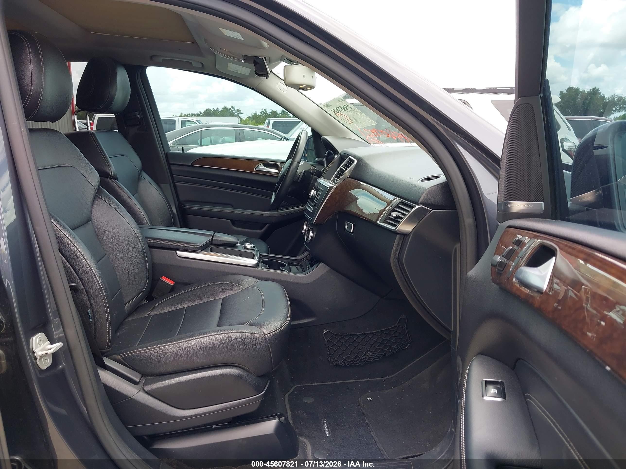 2014 Mercedes-benz Ml 350 4matic Blue vin: 4JGDA5HB4EA332652