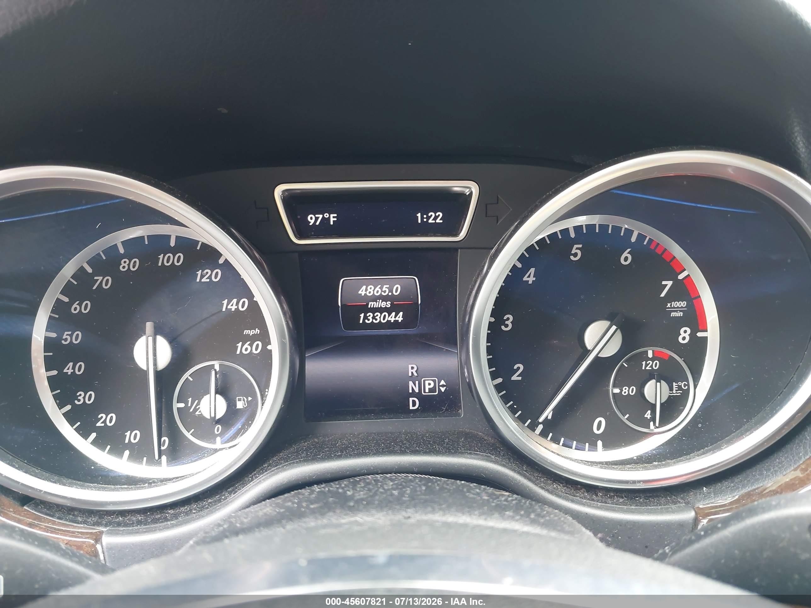 2014 Mercedes-benz Ml 350 4matic Blue vin: 4JGDA5HB4EA332652