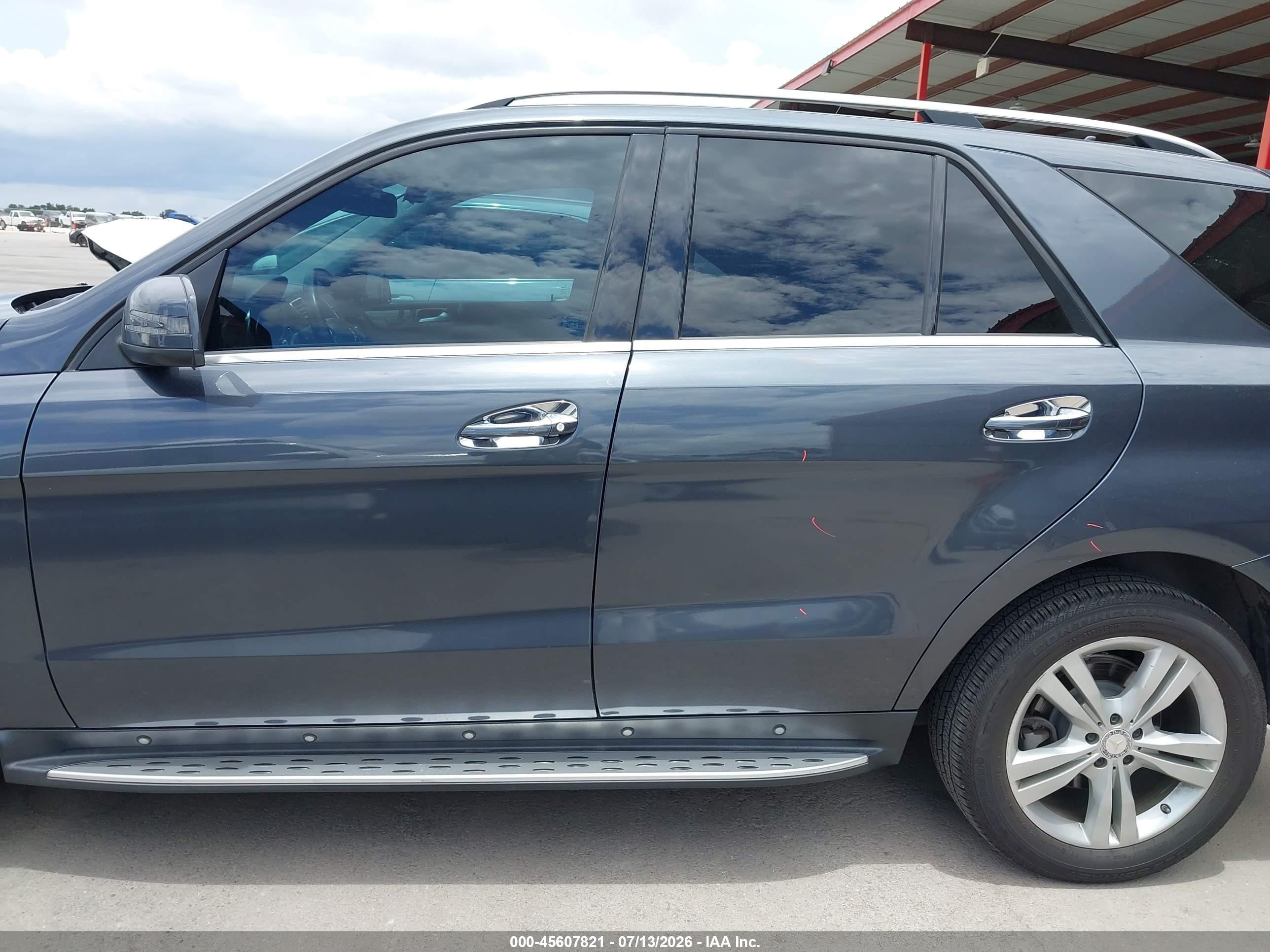 2014 Mercedes-benz Ml 350 4matic Blue vin: 4JGDA5HB4EA332652
