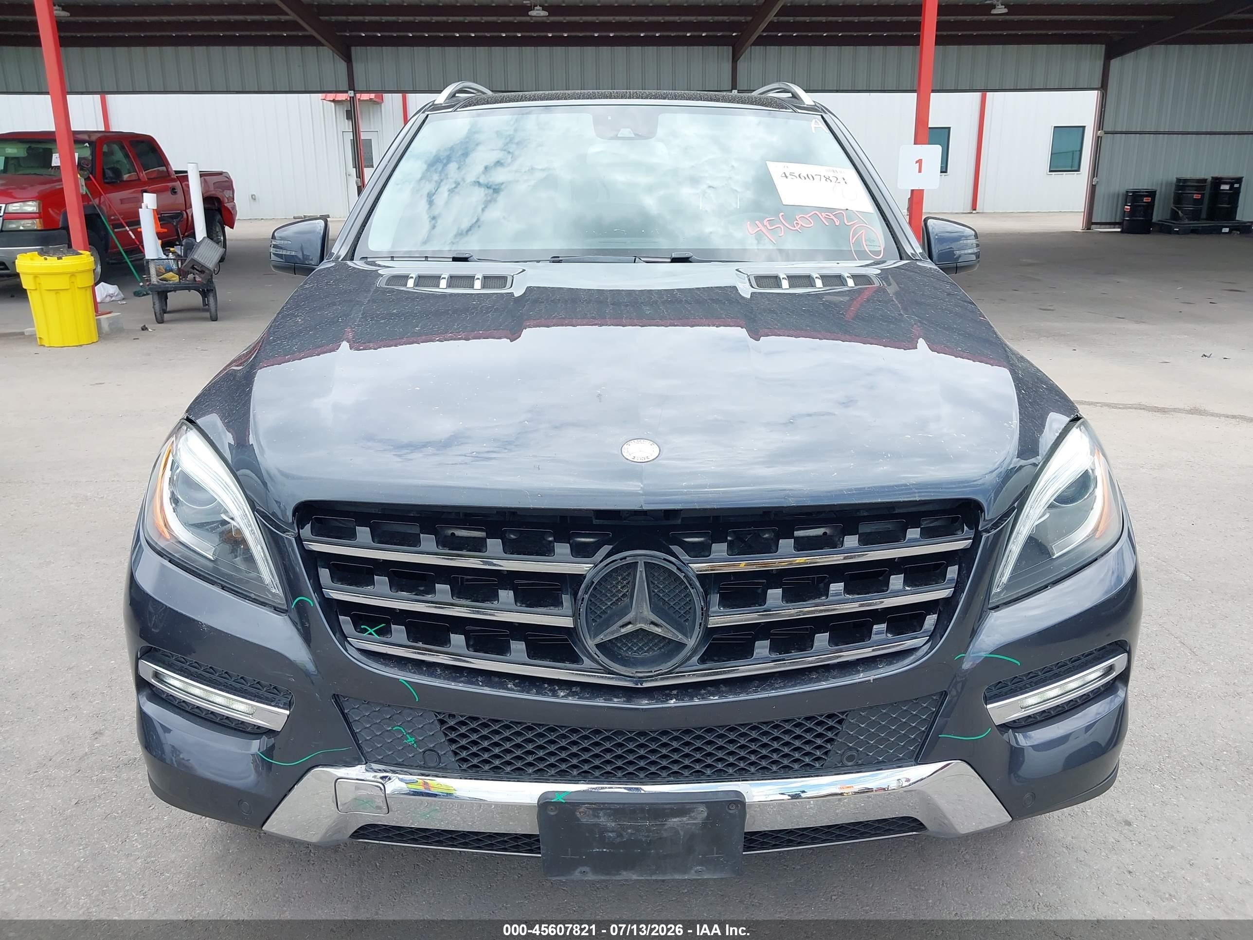 2014 Mercedes-benz Ml 350 4matic Blue vin: 4JGDA5HB4EA332652
