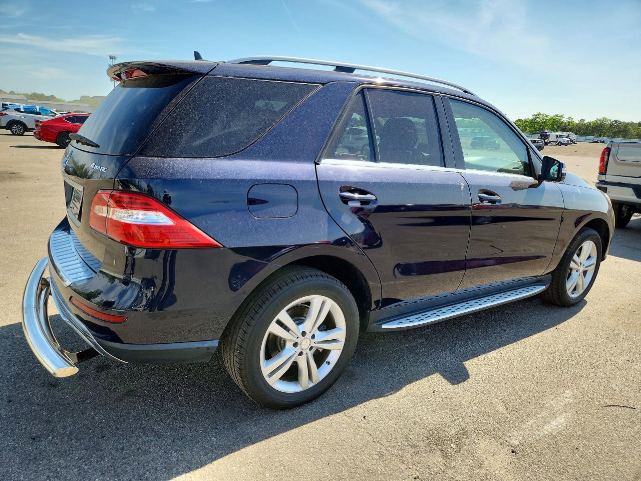 2014 Mercedes-benz Ml 350 4matic Blue vin: 4JGDA5HB4EA338127