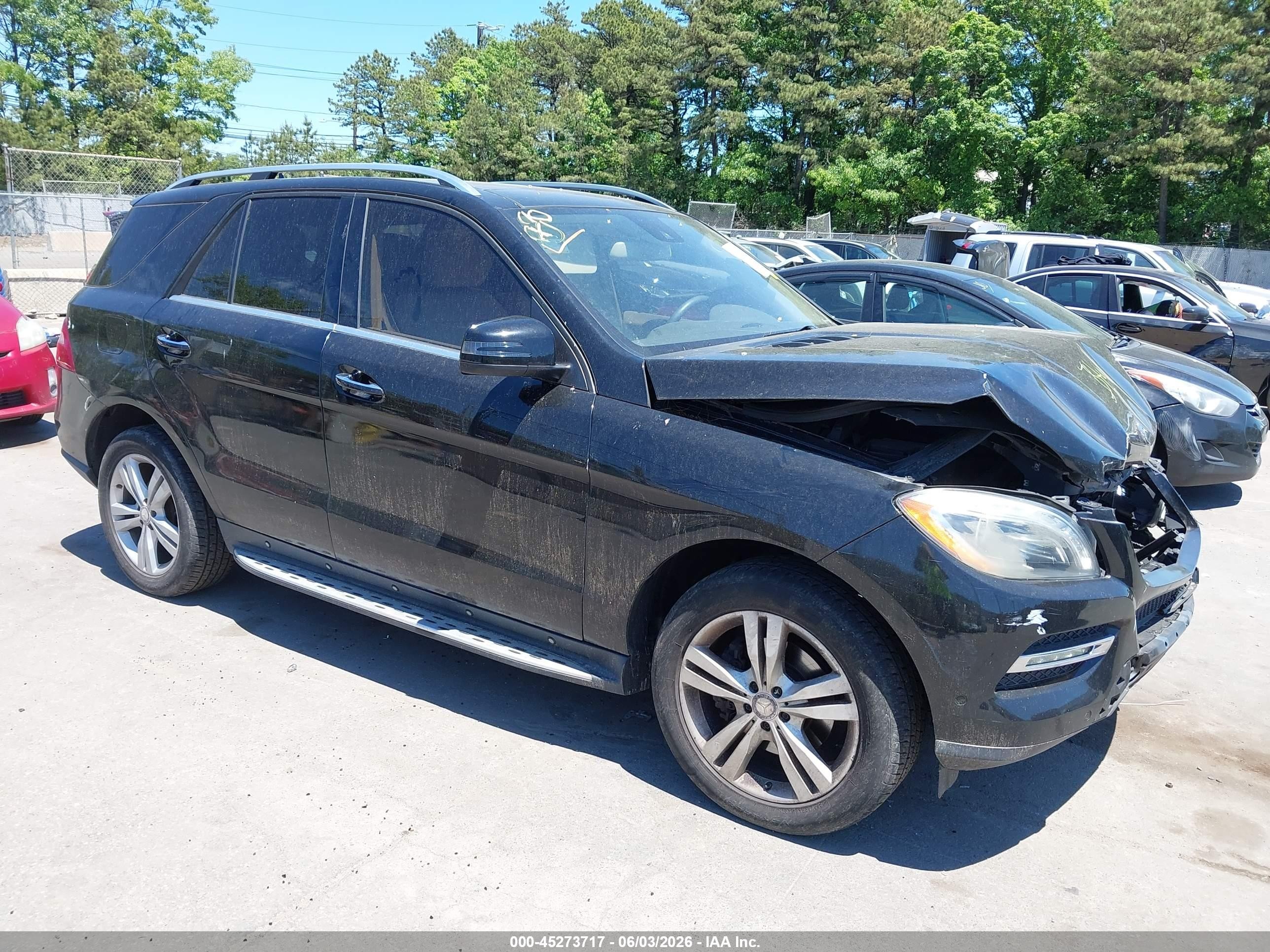 2014 Mercedes-benz Ml 350 4matic Black vin: 4JGDA5HB4EA339990