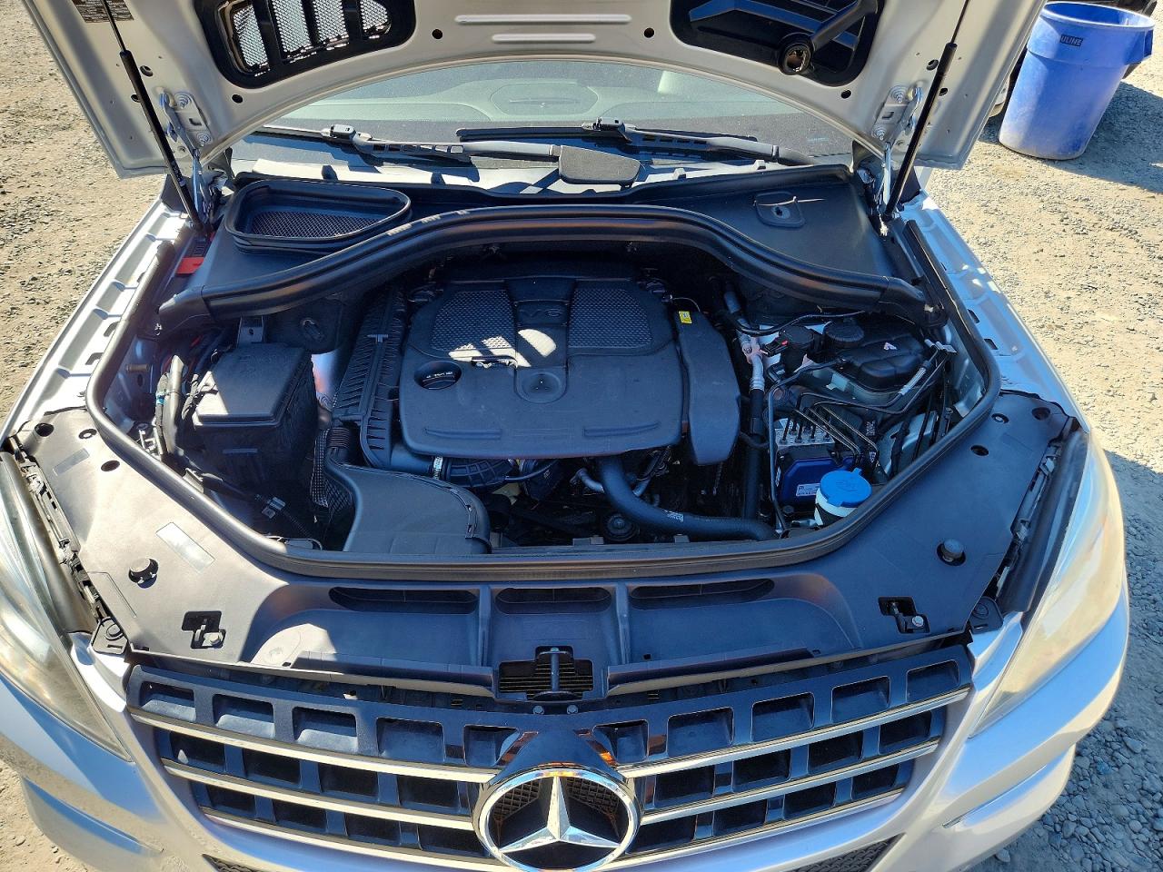 2014 Mercedes-benz Ml 350 4matic Silver vin: 4JGDA5HB4EA348253