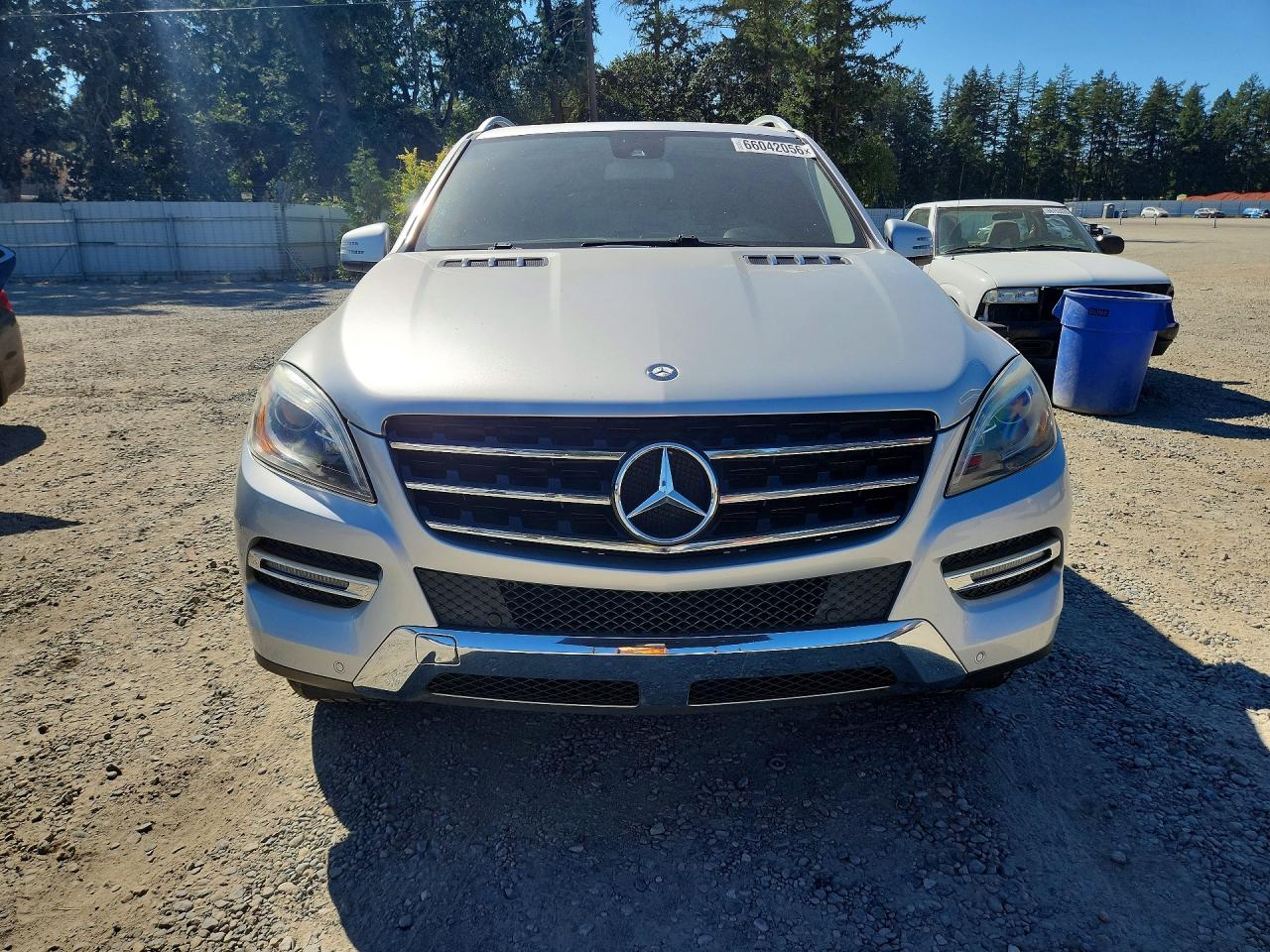 2014 Mercedes-benz Ml 350 4matic Silver vin: 4JGDA5HB4EA348253