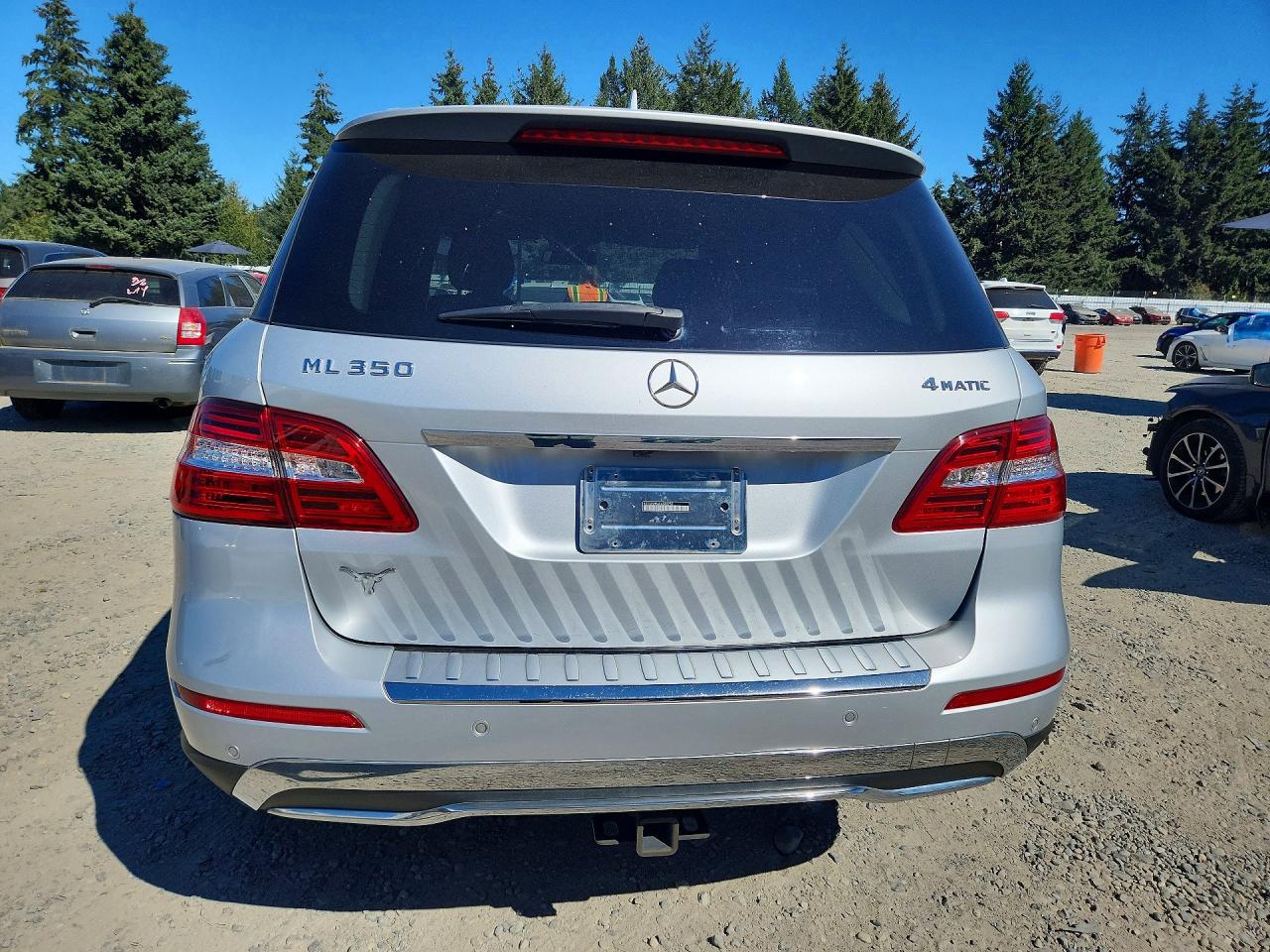 2014 Mercedes-benz Ml 350 4matic Silver vin: 4JGDA5HB4EA348253