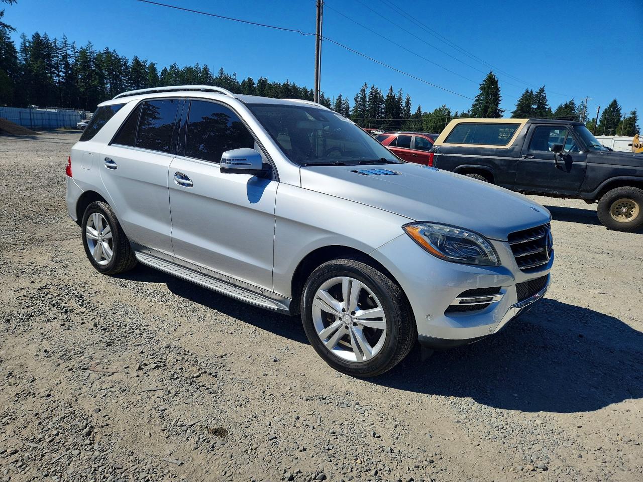 2014 Mercedes-benz Ml 350 4matic Silver vin: 4JGDA5HB4EA348253