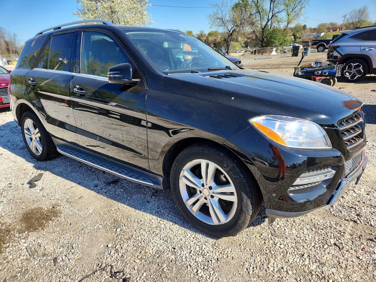 2014 Mercedes-benz Ml 350 4matic Black vin: 4JGDA5HB4EA360130