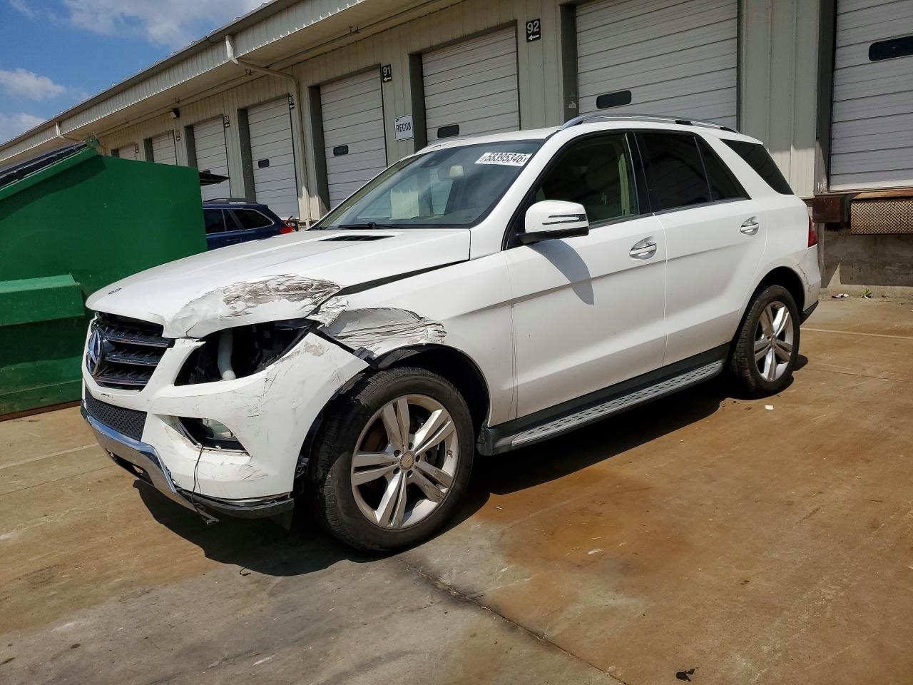 2014 Mercedes-benz Ml 350 4matic White vin: 4JGDA5HB4EA392043