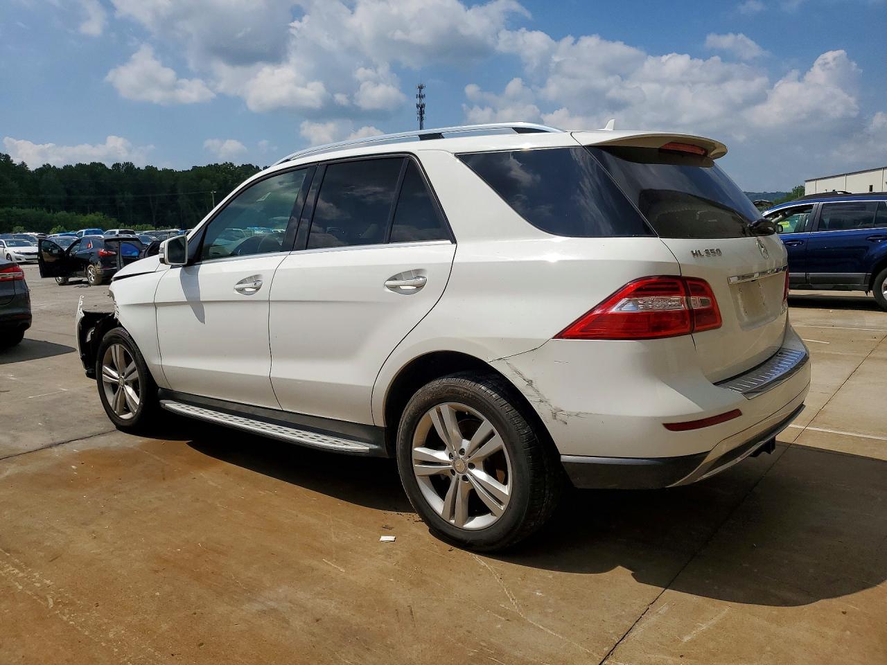 2014 Mercedes-benz Ml 350 4matic White vin: 4JGDA5HB4EA392043