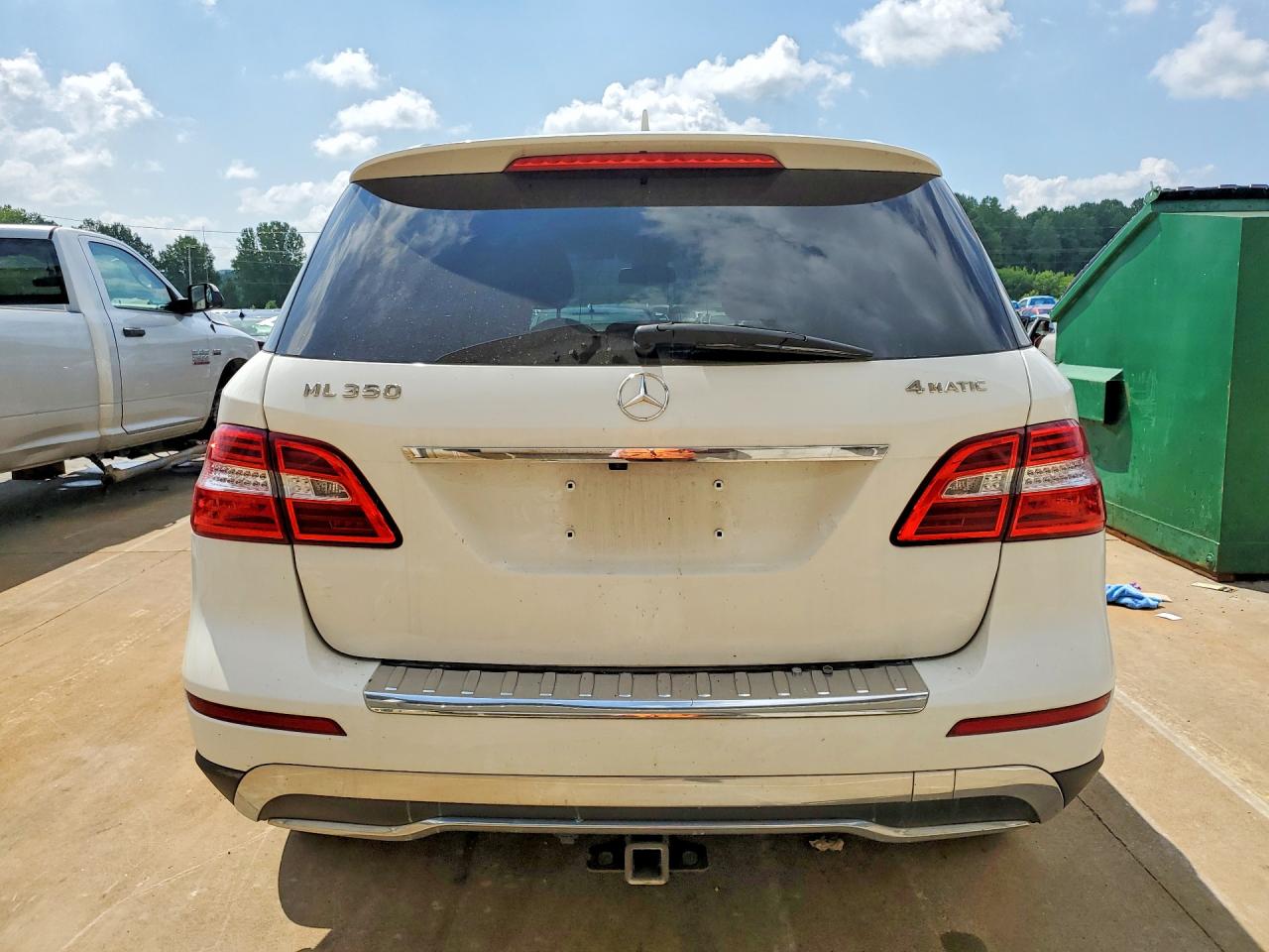 2014 Mercedes-benz Ml 350 4matic White vin: 4JGDA5HB4EA392043