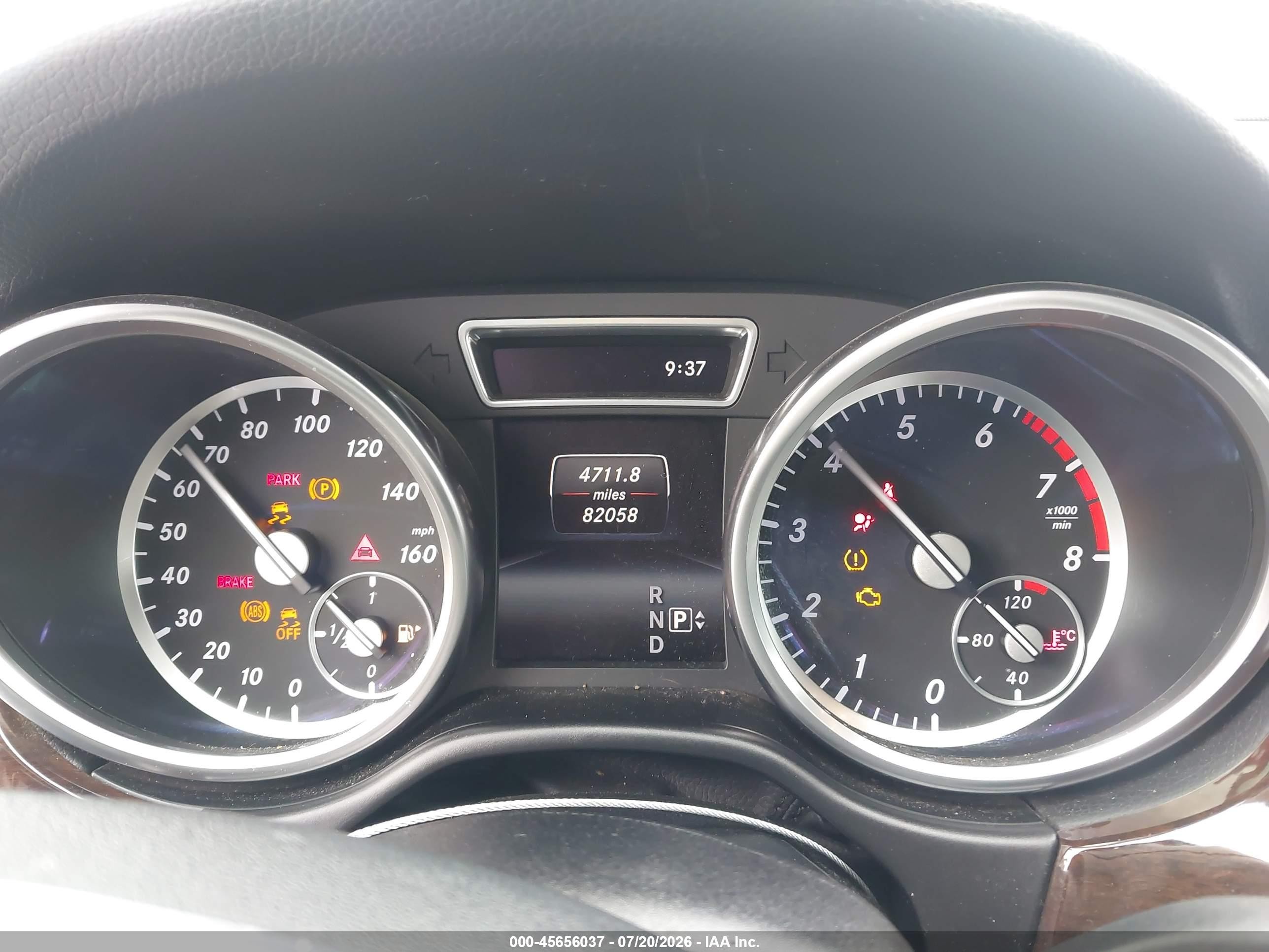 2014 Mercedes-benz Ml 350 4matic Silver vin: 4JGDA5HB4EA415658