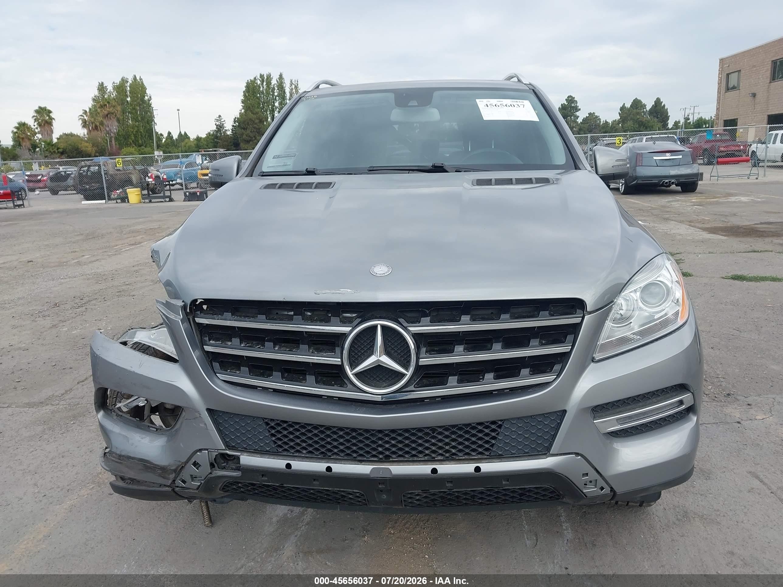 2014 Mercedes-benz Ml 350 4matic Silver vin: 4JGDA5HB4EA415658