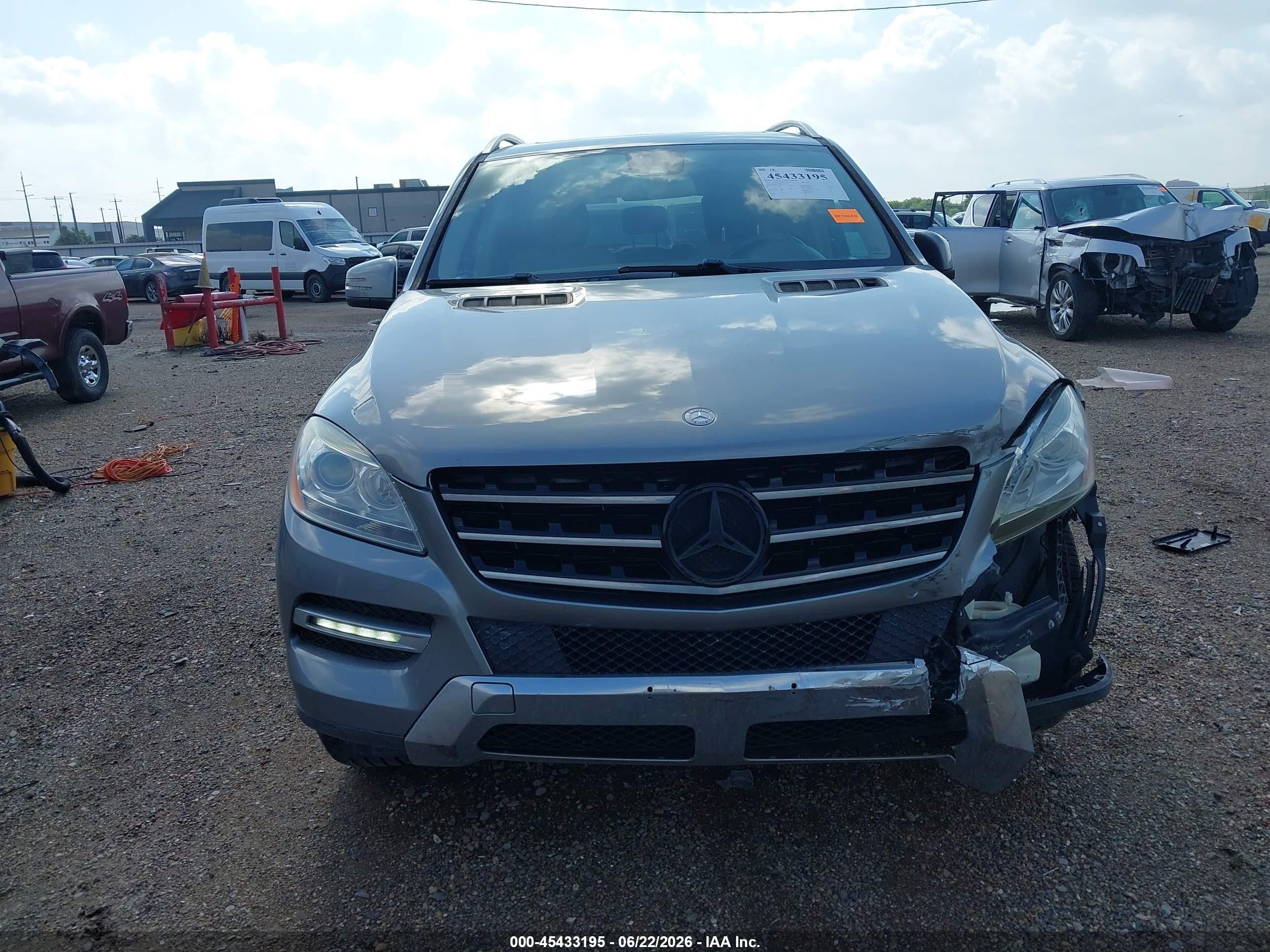 2014 Mercedes-benz Ml 350 4matic Gray vin: 4JGDA5HB4EA429169