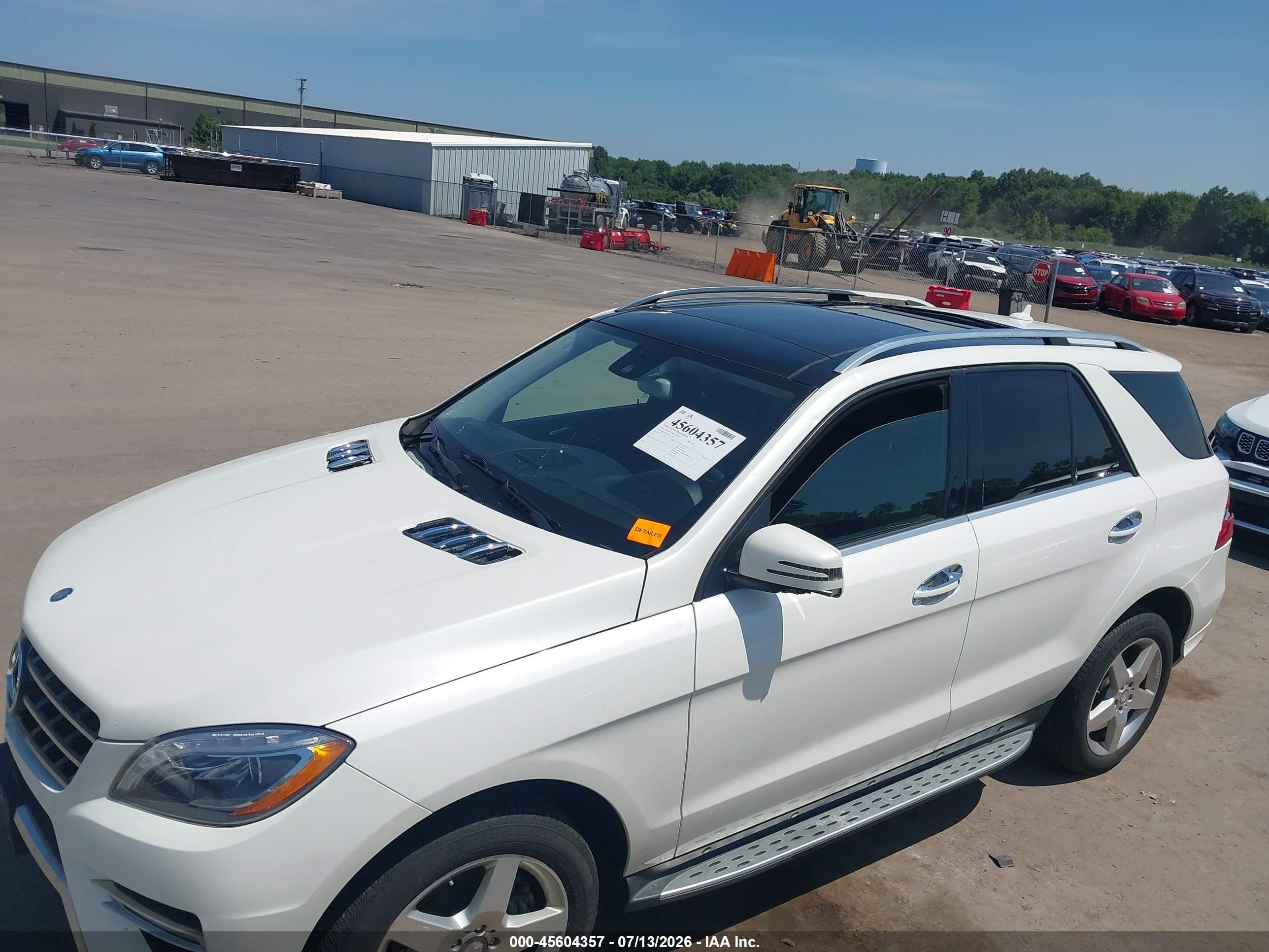 2015 Mercedes-benz Ml 350 4matic White vin: 4JGDA5HB4FA471200